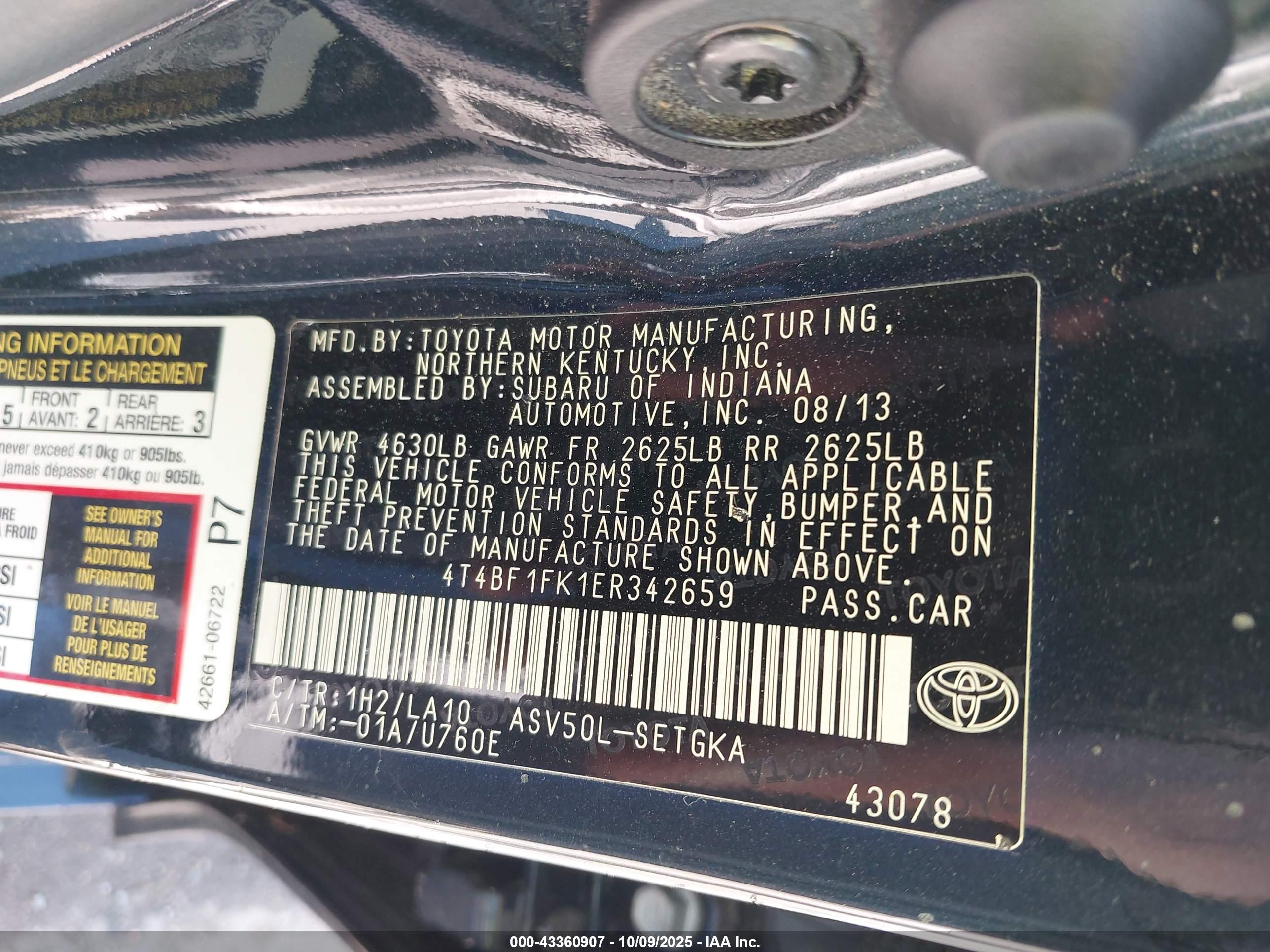 TOYOTA CAMRY image 9