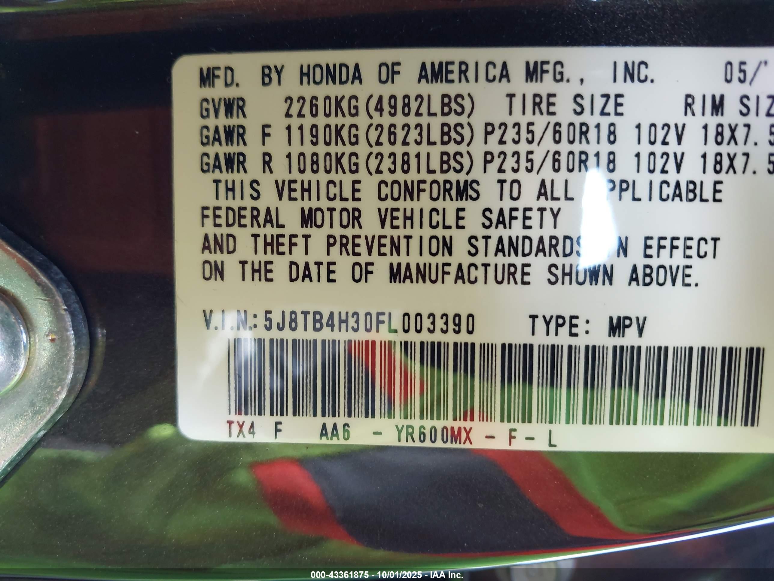 ACURA RDX image 9