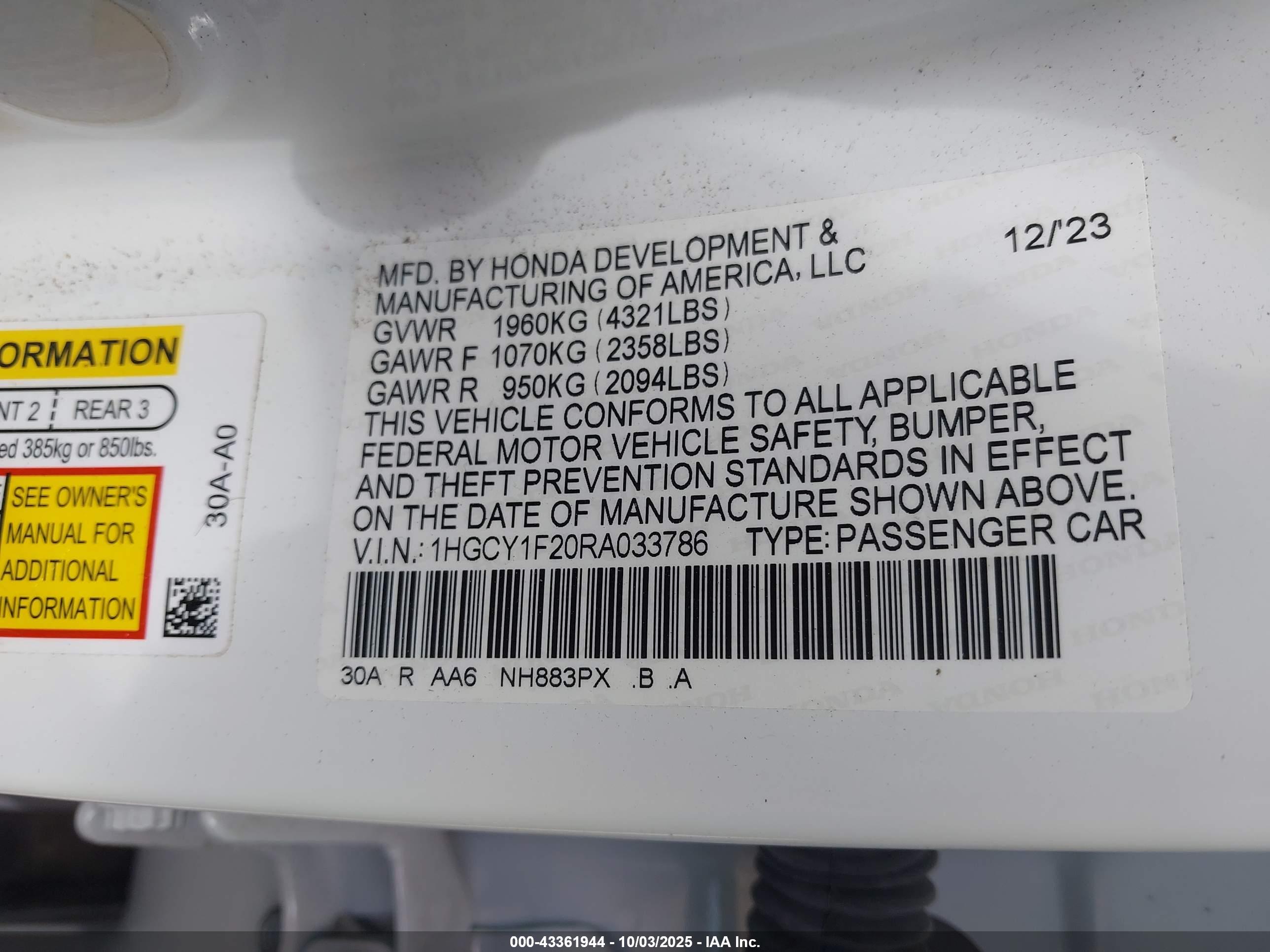 HONDA ACCORD image 9