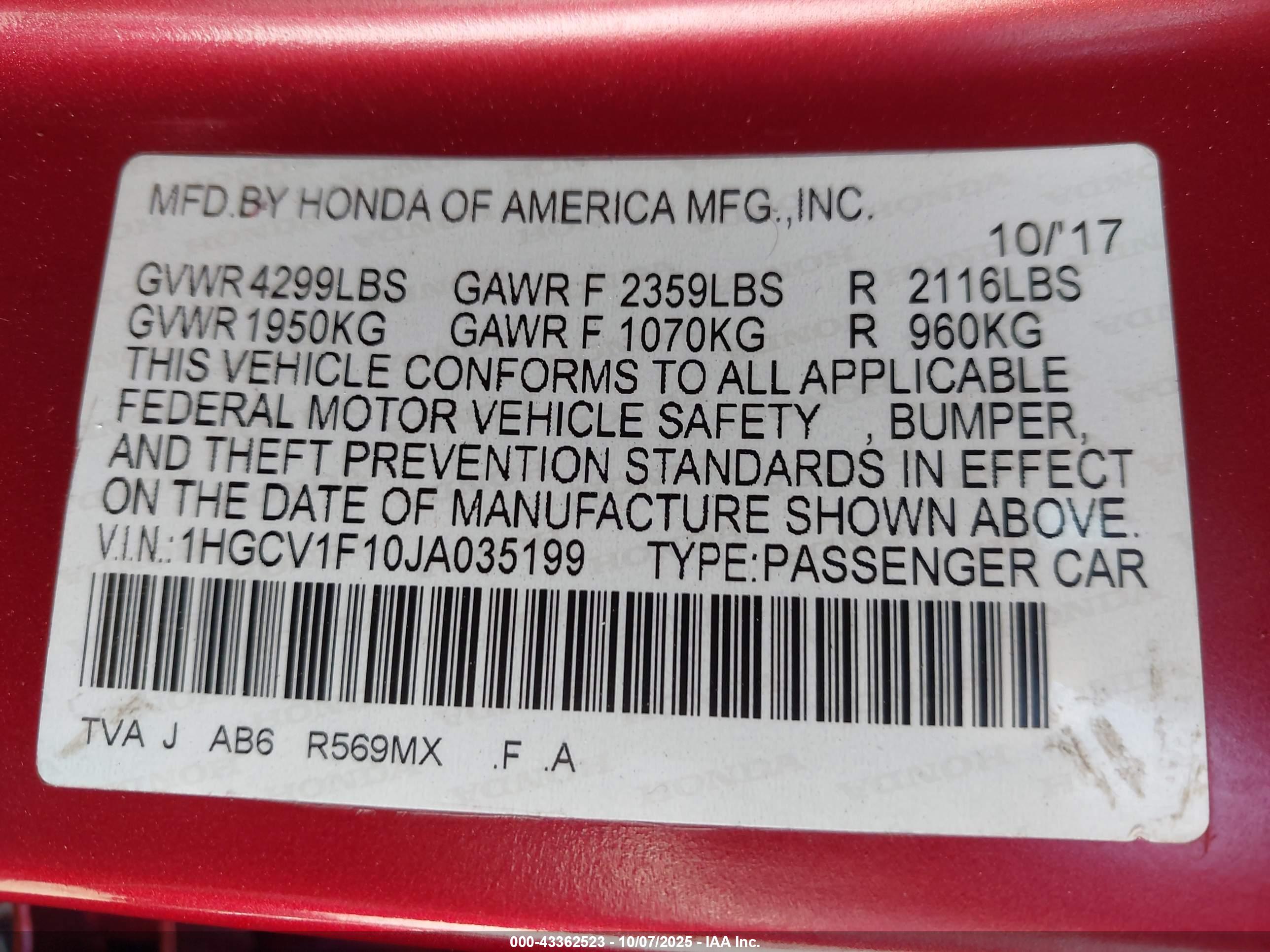 HONDA ACCORD image 9