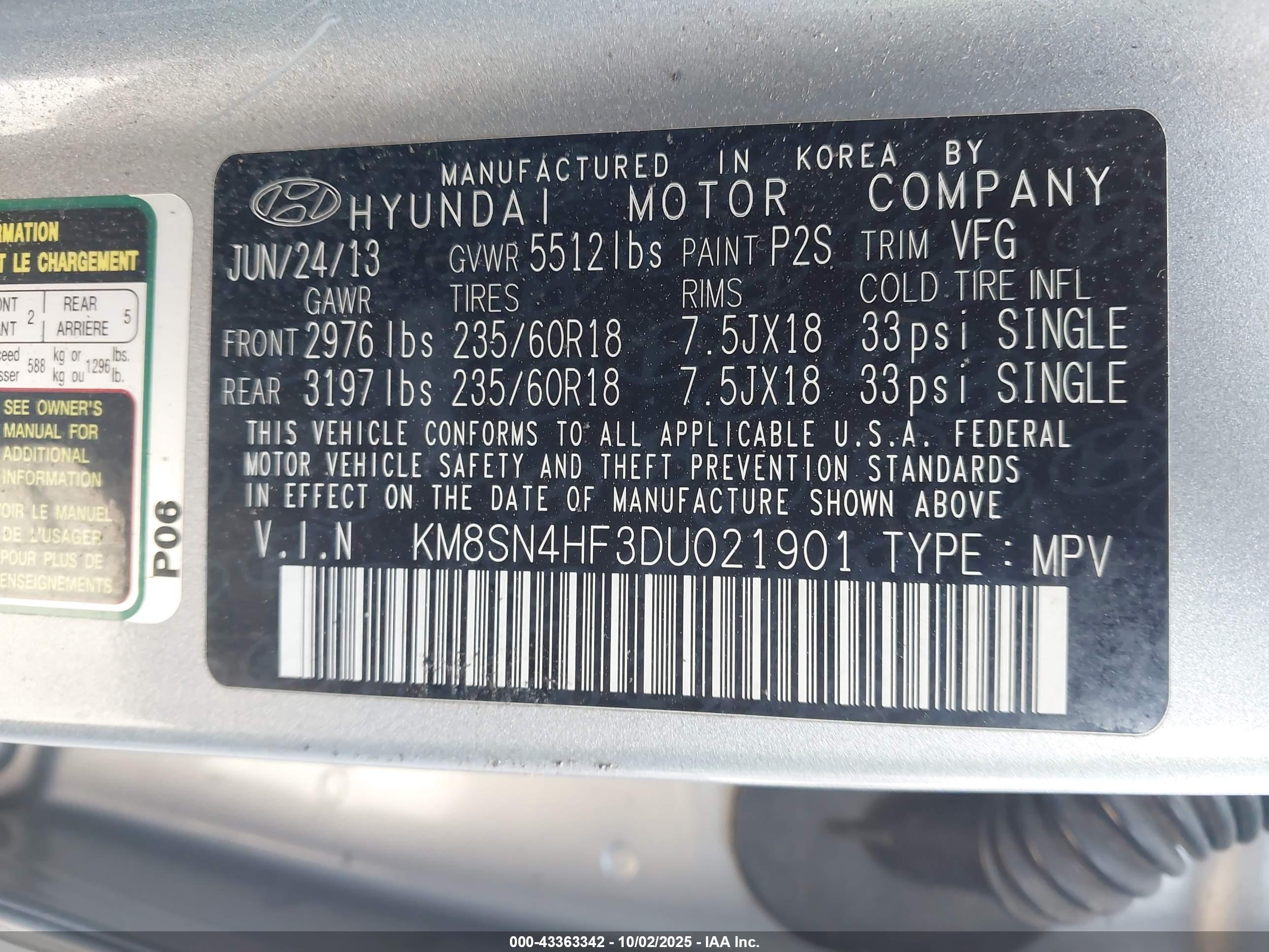 HYUNDAI SANTA image 9