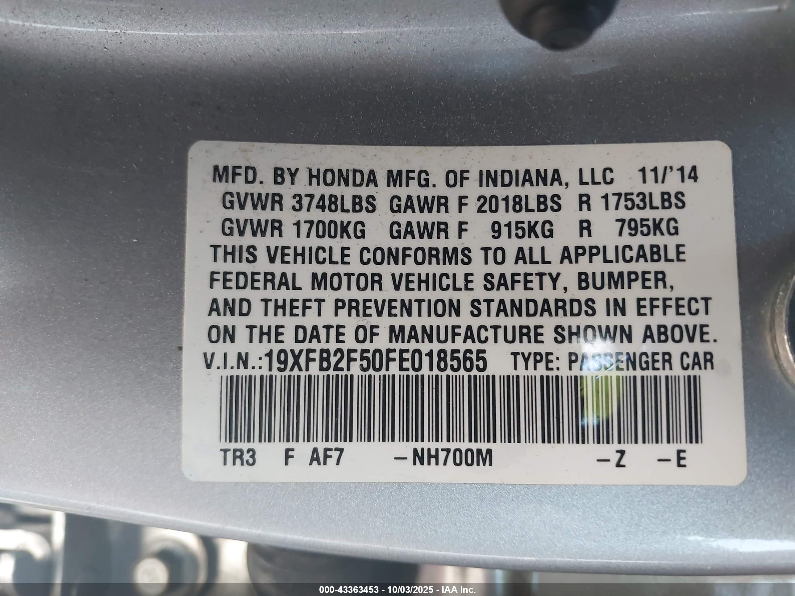 HONDA CIVIC image 9