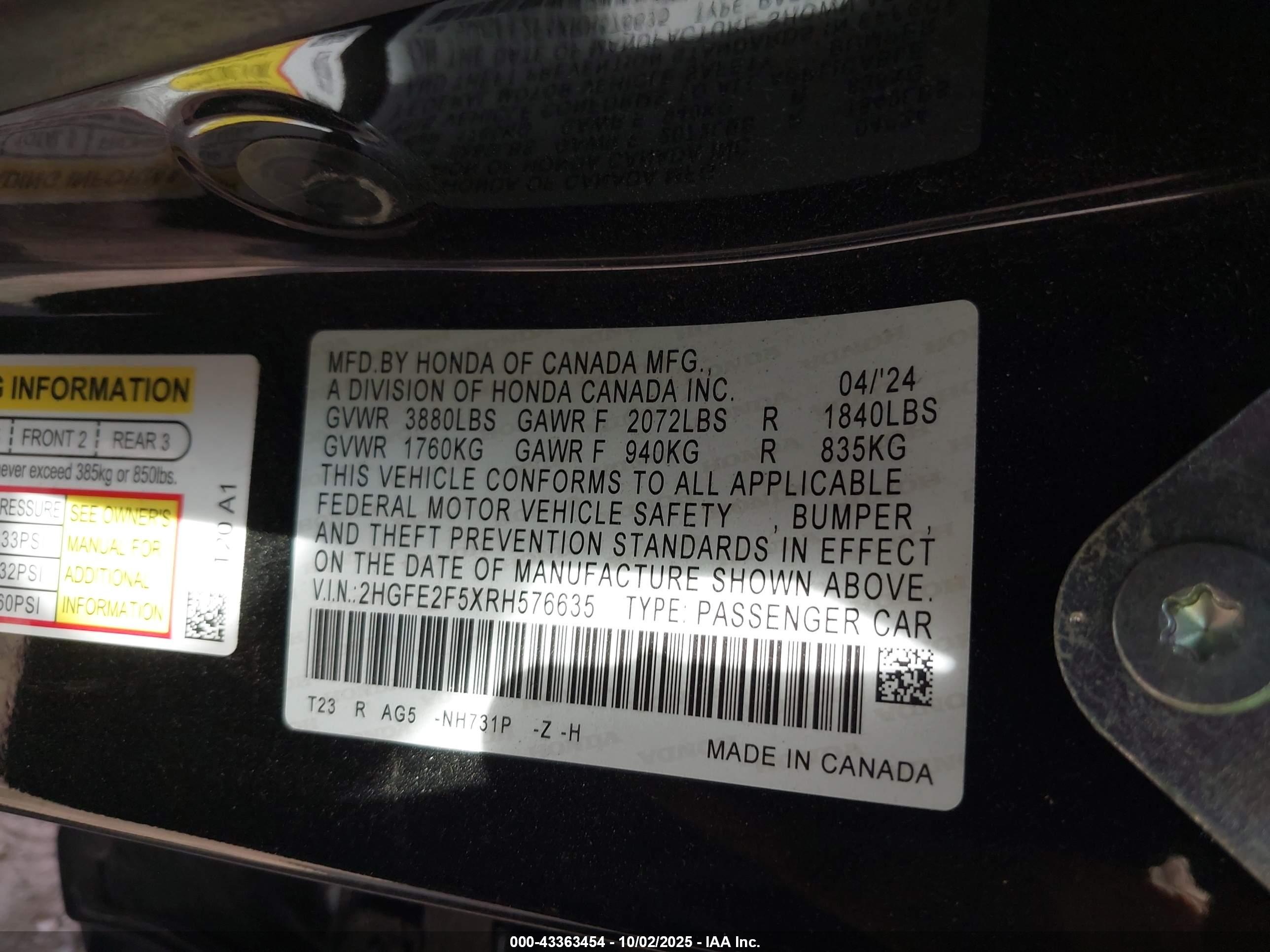 HONDA CIVIC image 9