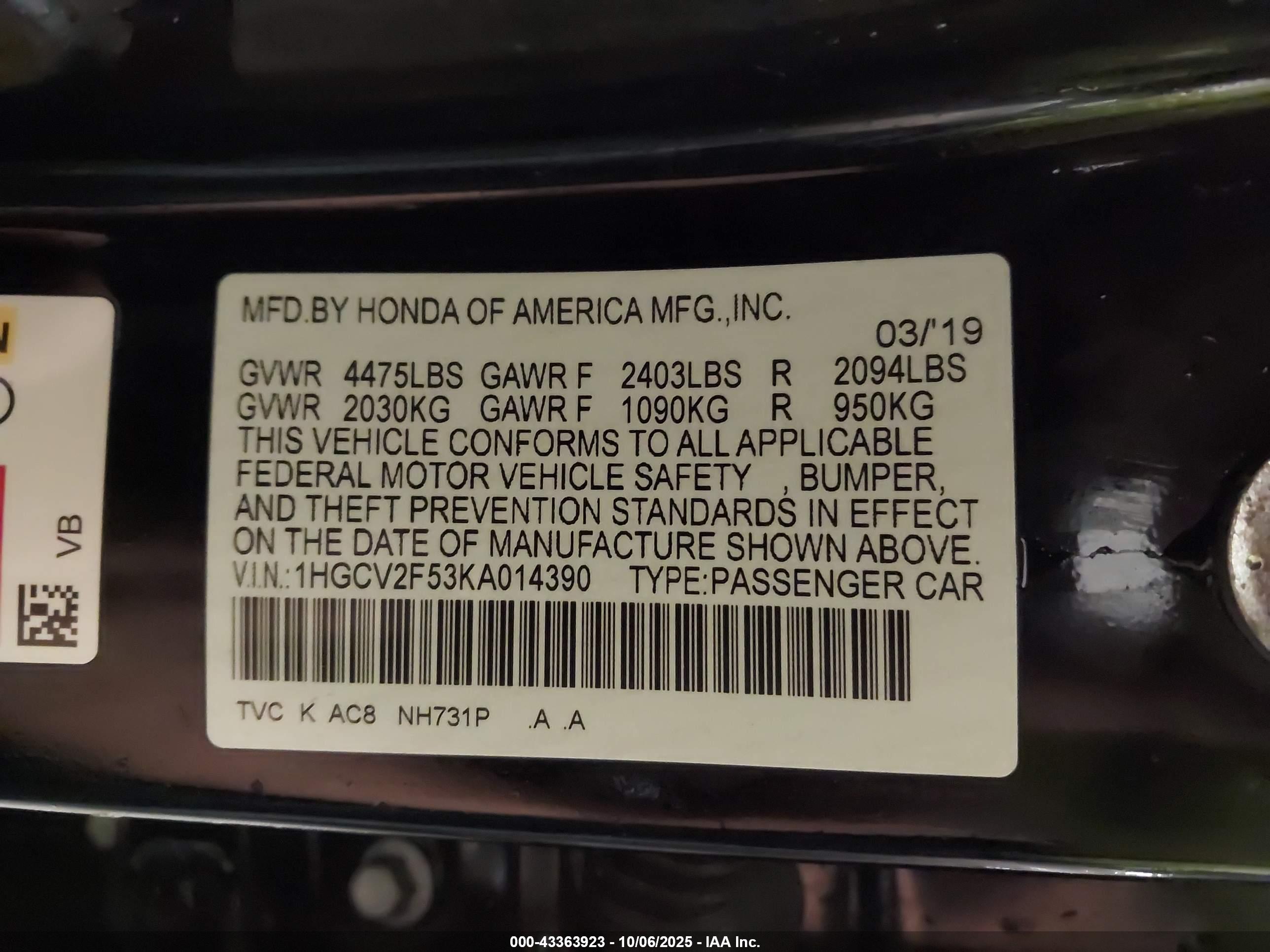 HONDA ACCORD image 9
