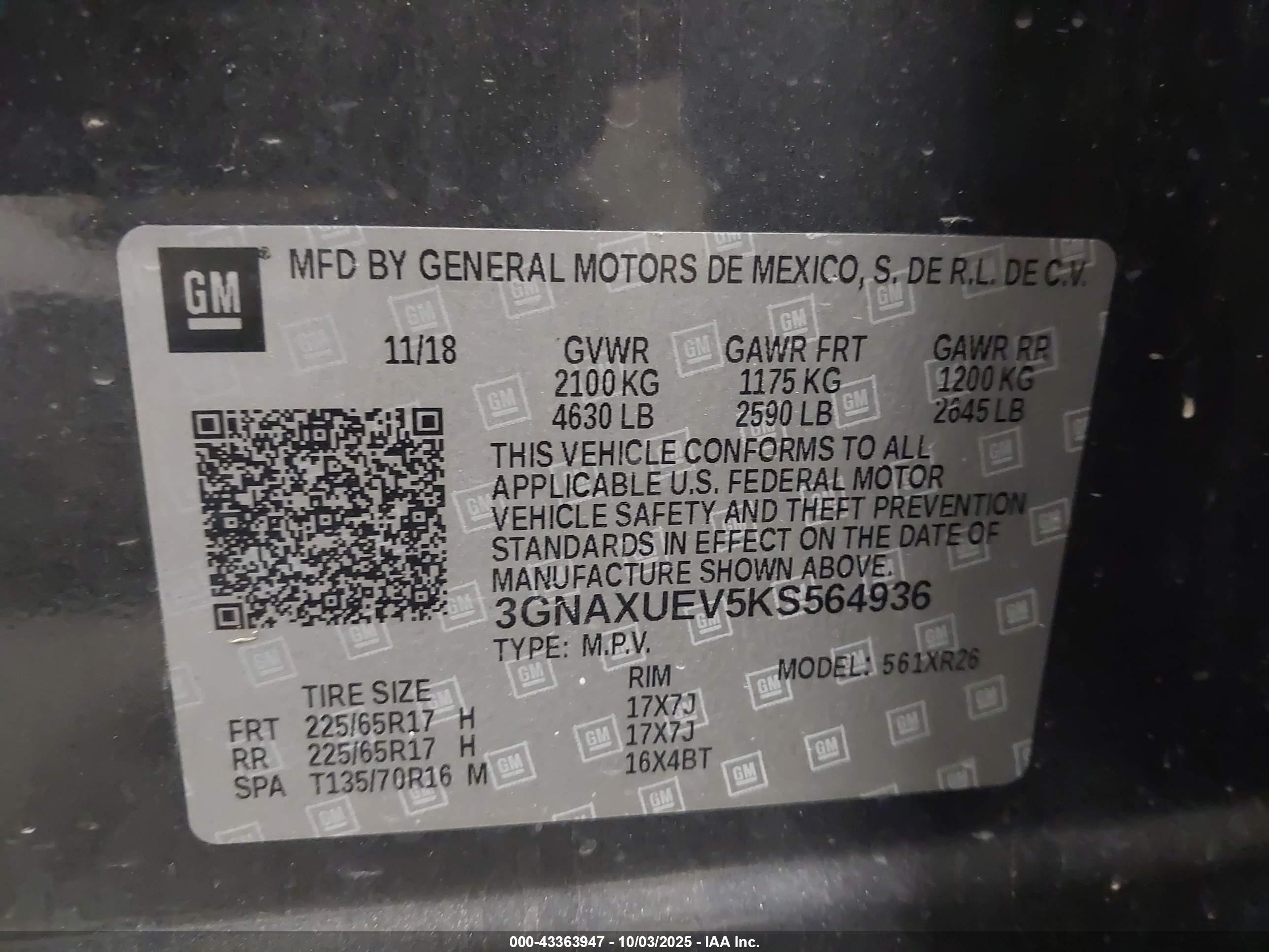 CHEVROLET EQUINOX image 9