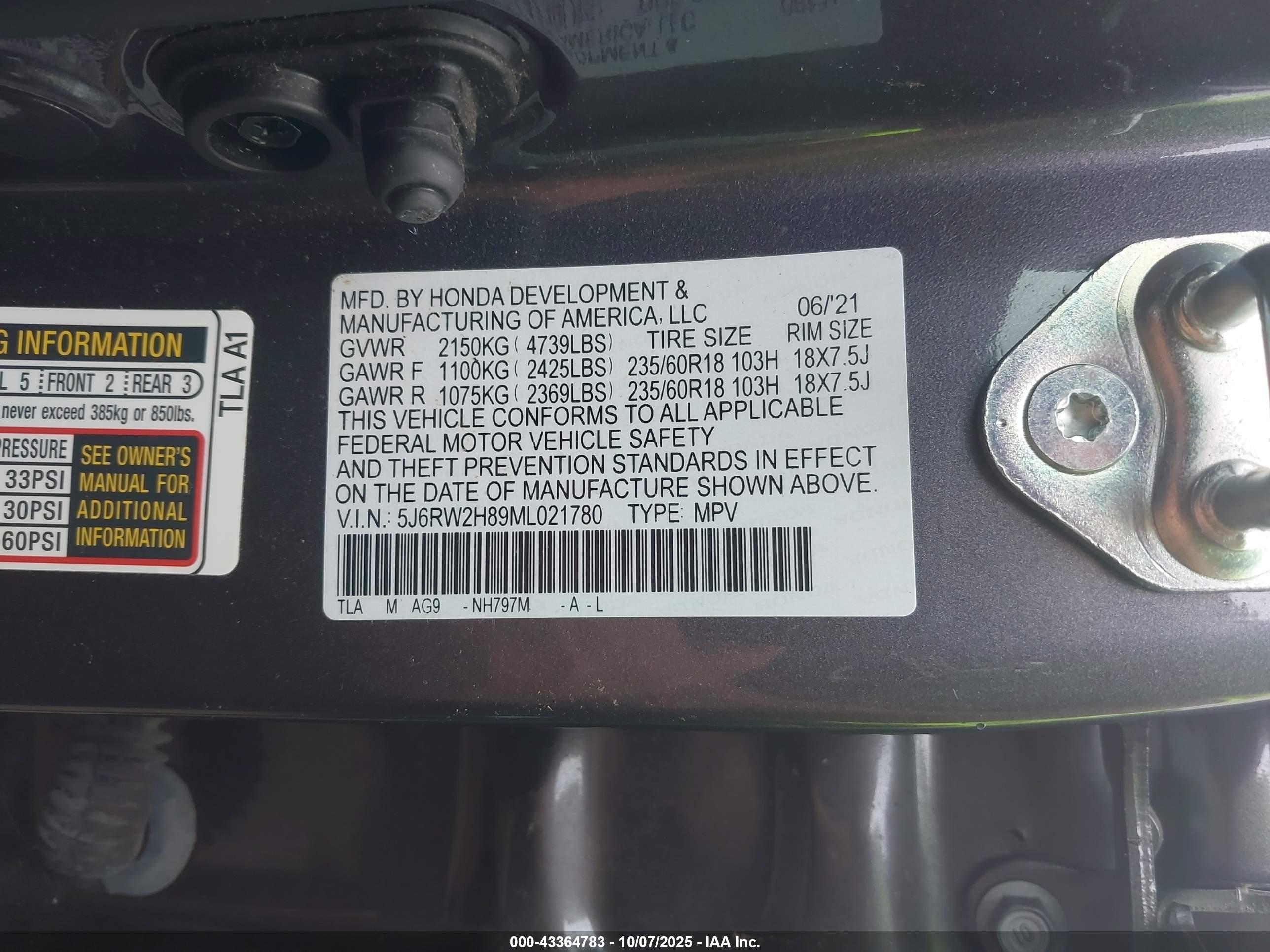 HONDA CR-V image 9
