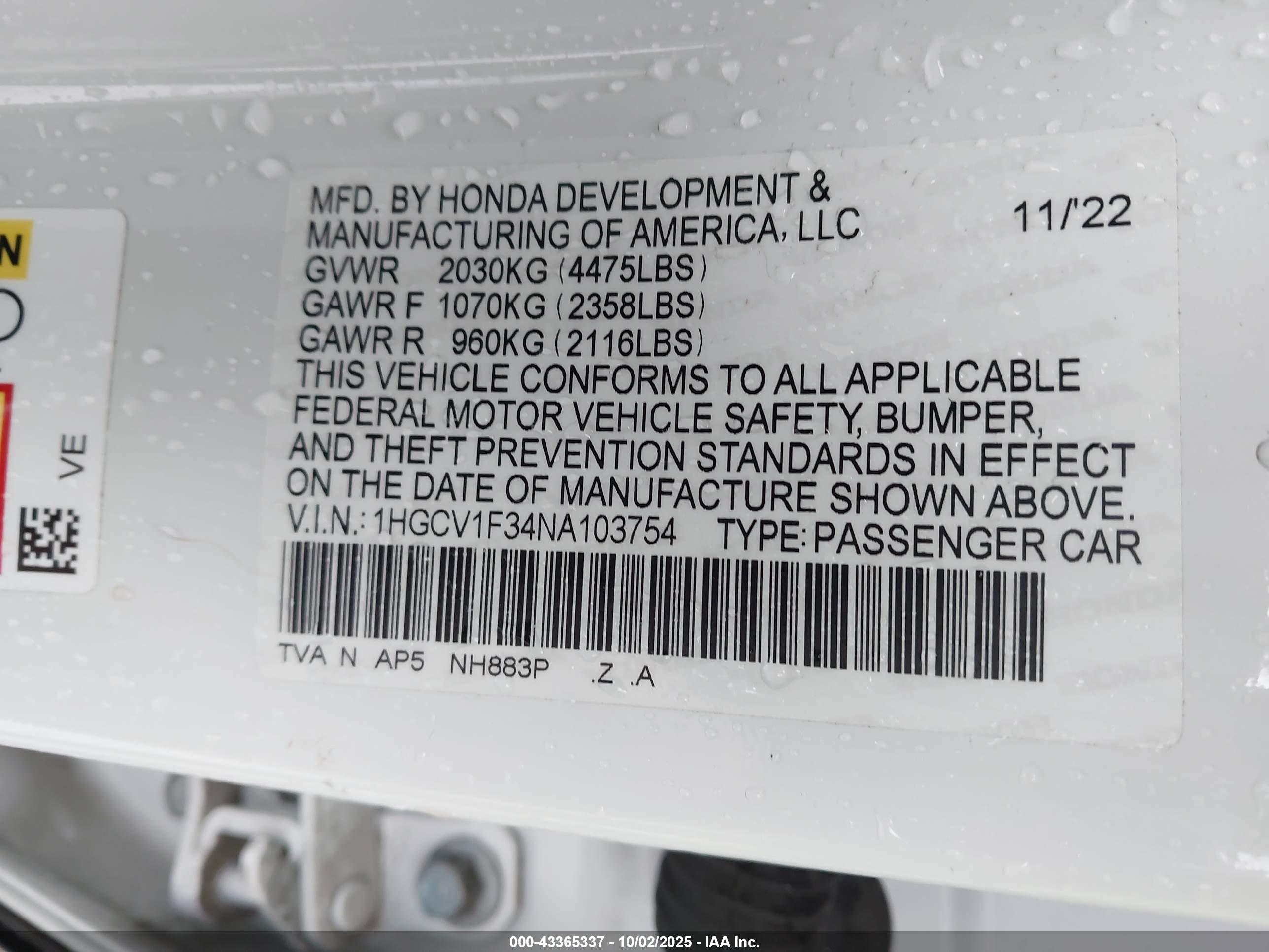 HONDA ACCORD image 9