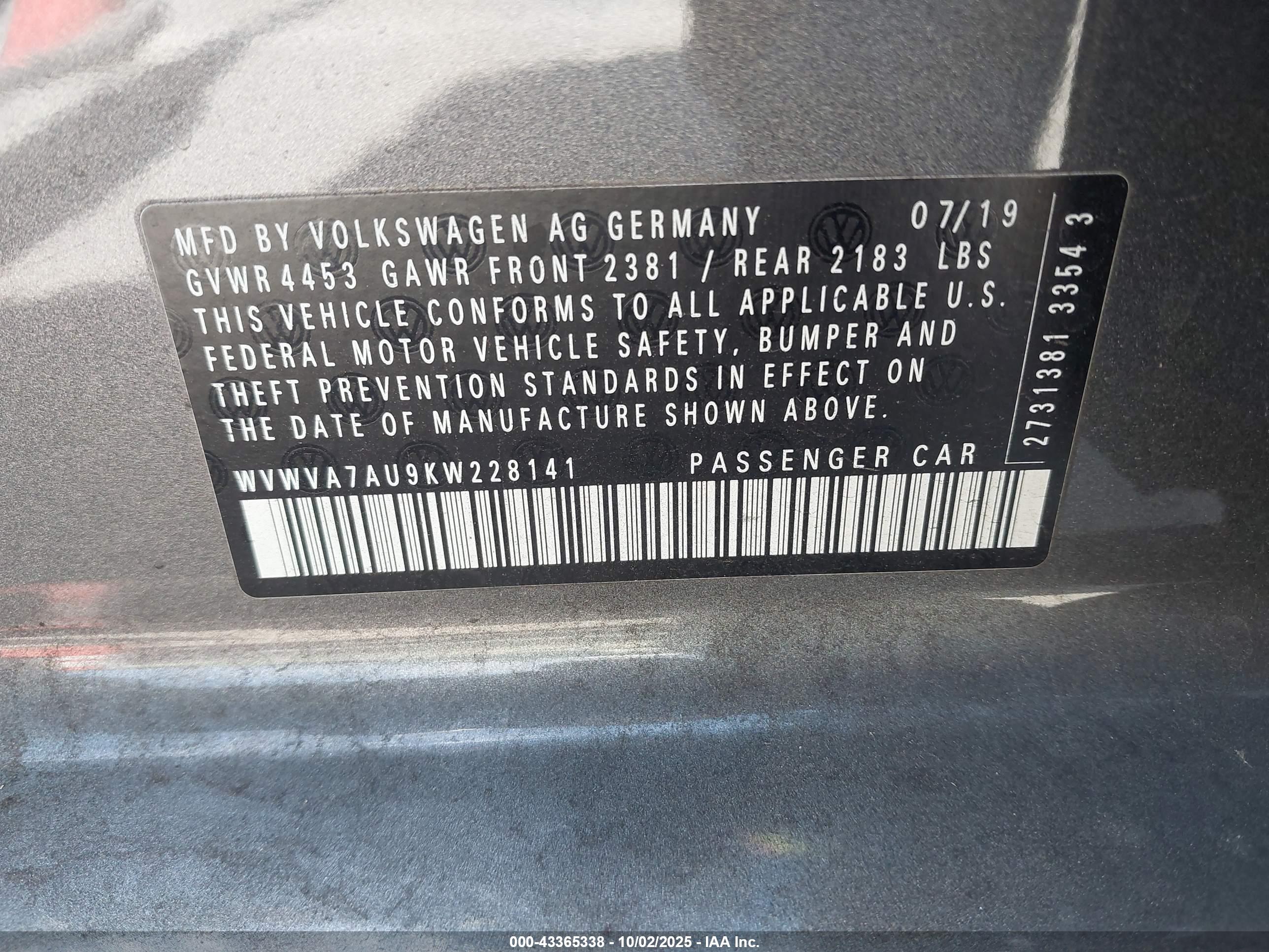 VOLKSWAGEN GOLF image 9