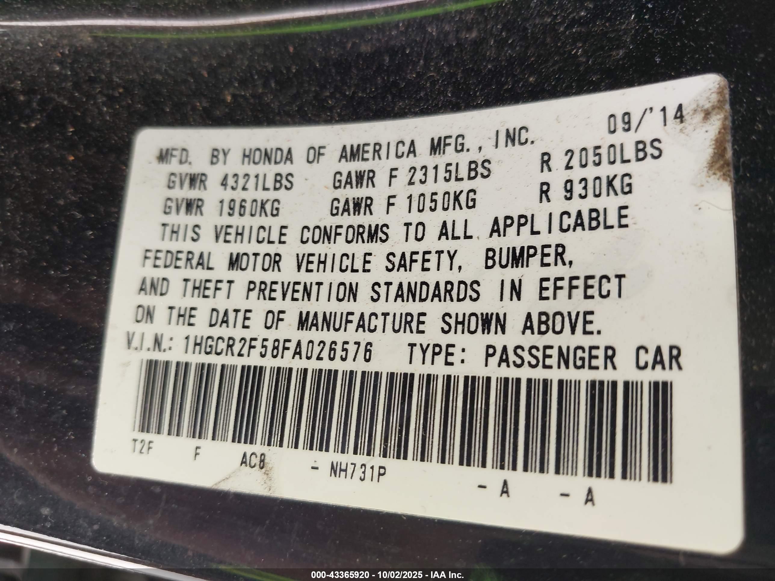 HONDA ACCORD image 9