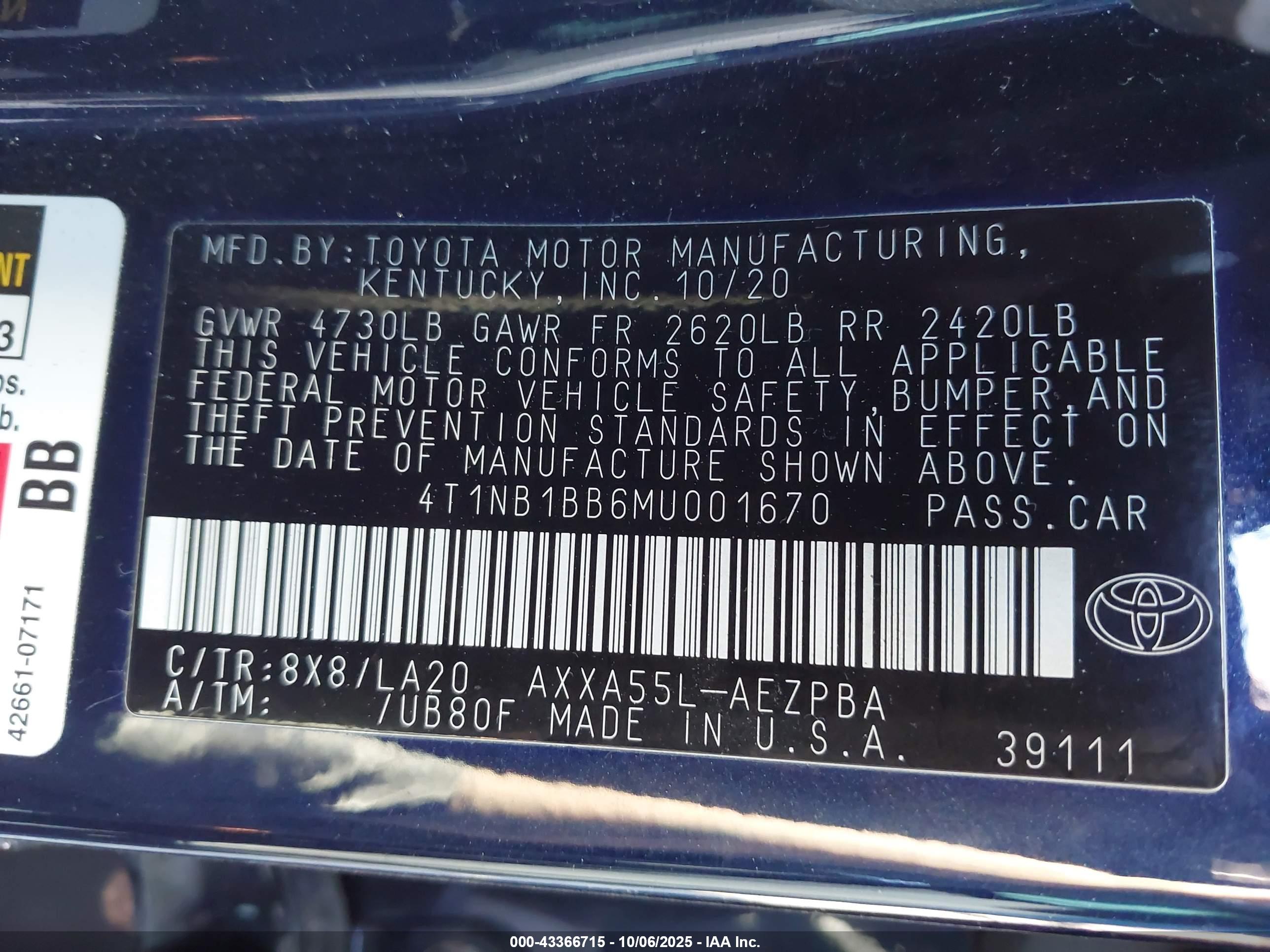 TOYOTA AVALON image 9
