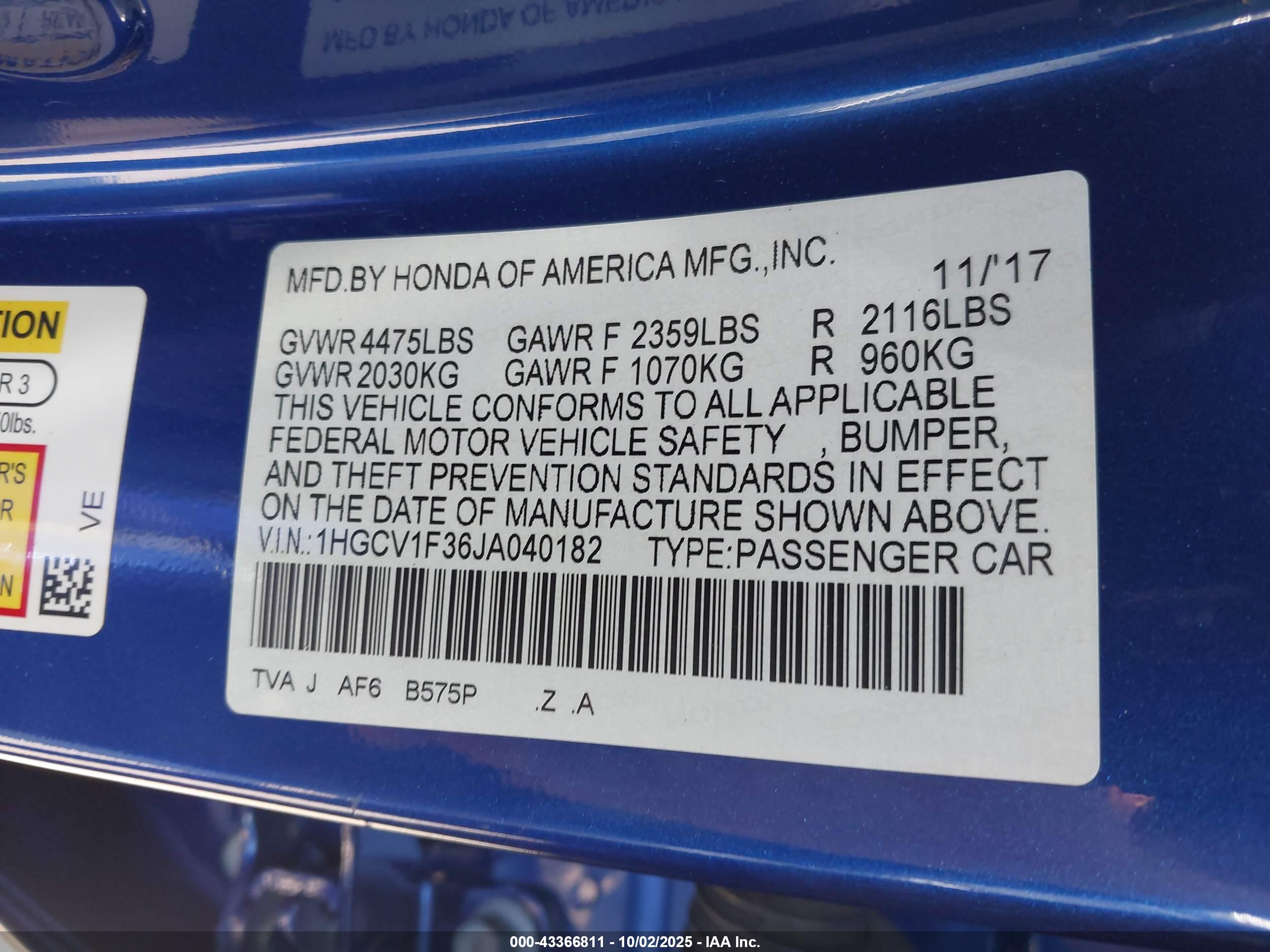 HONDA ACCORD image 9