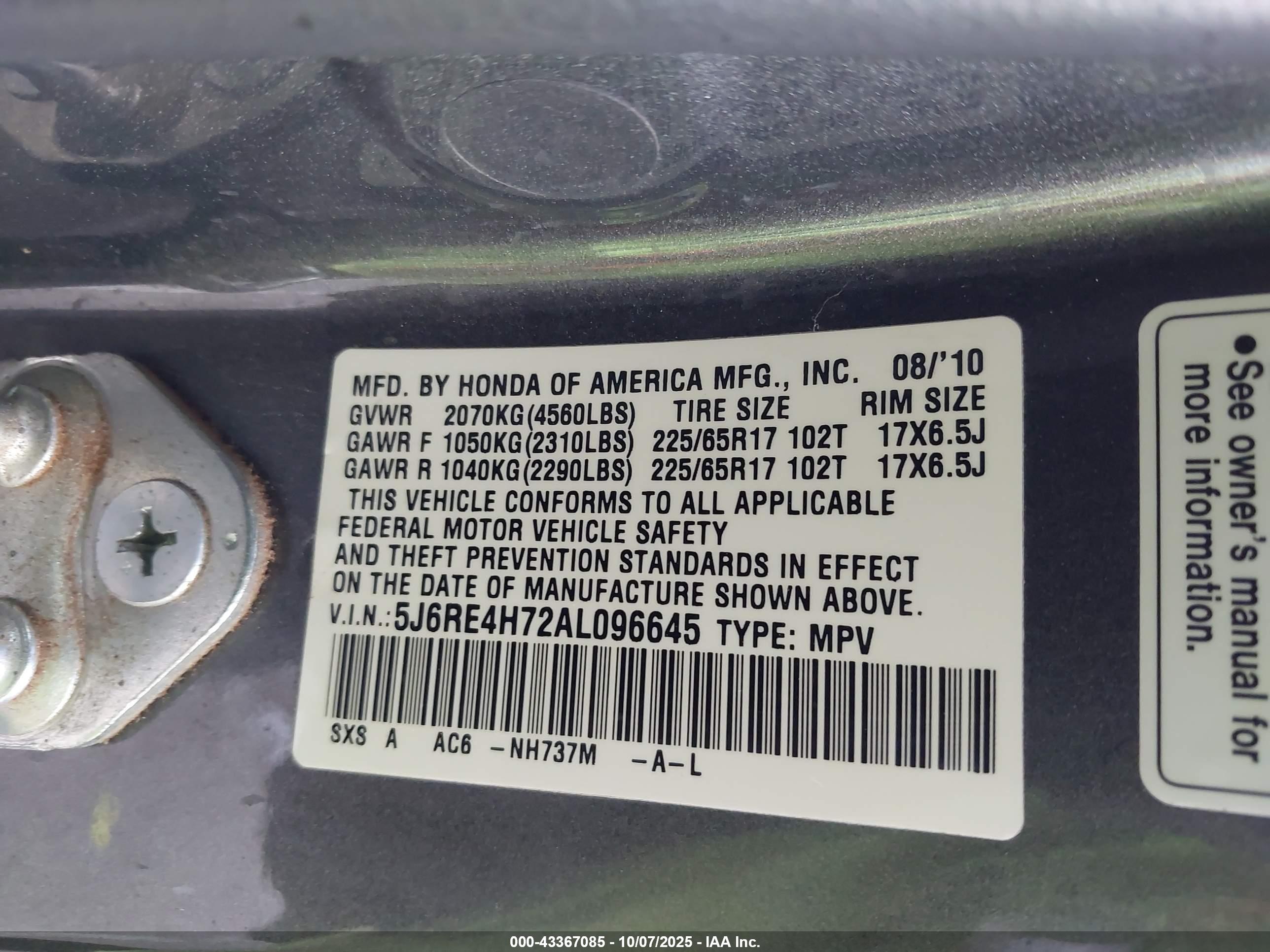 HONDA CR-V image 9
