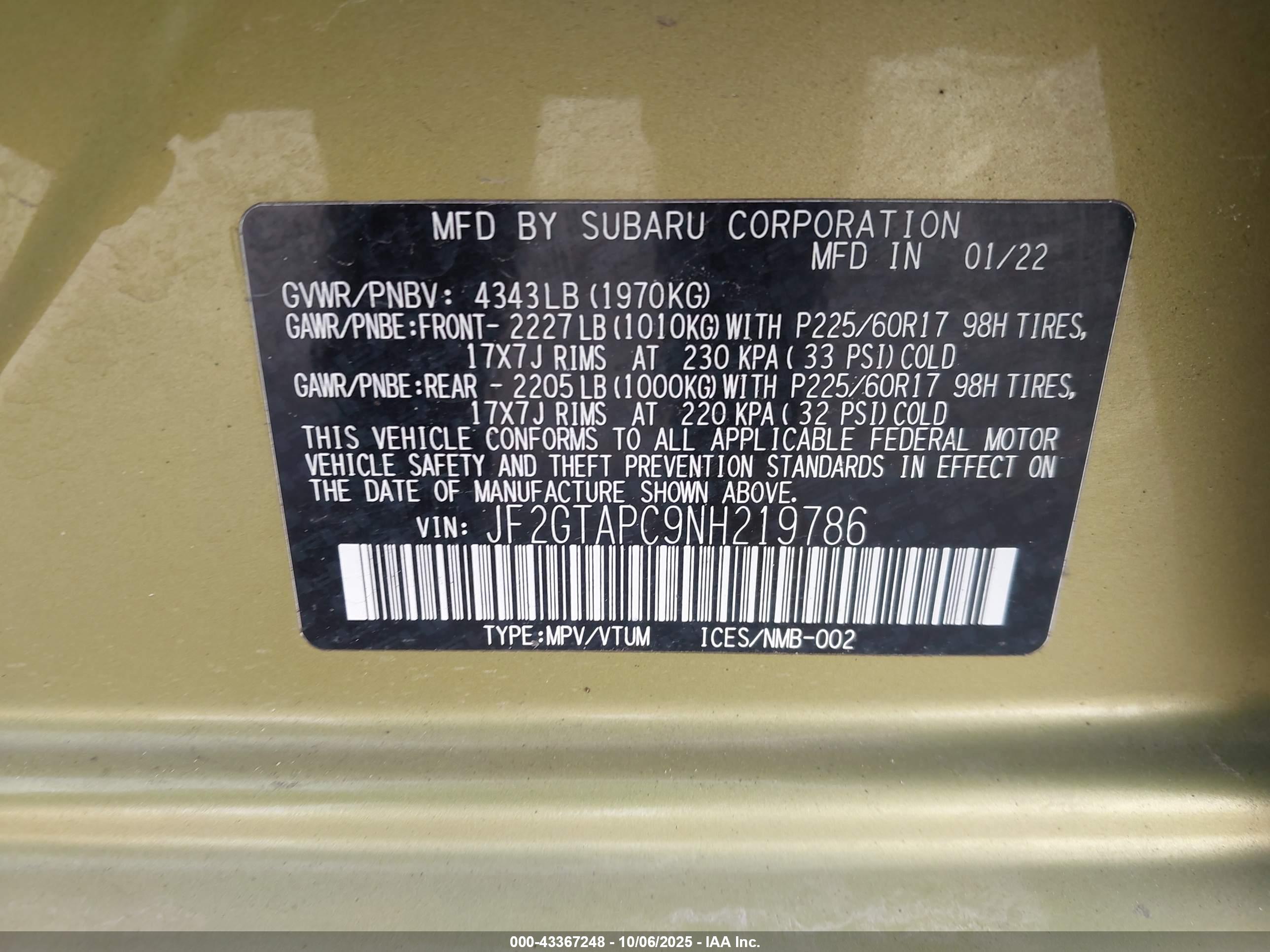 SUBARU CROSSTREK image 9
