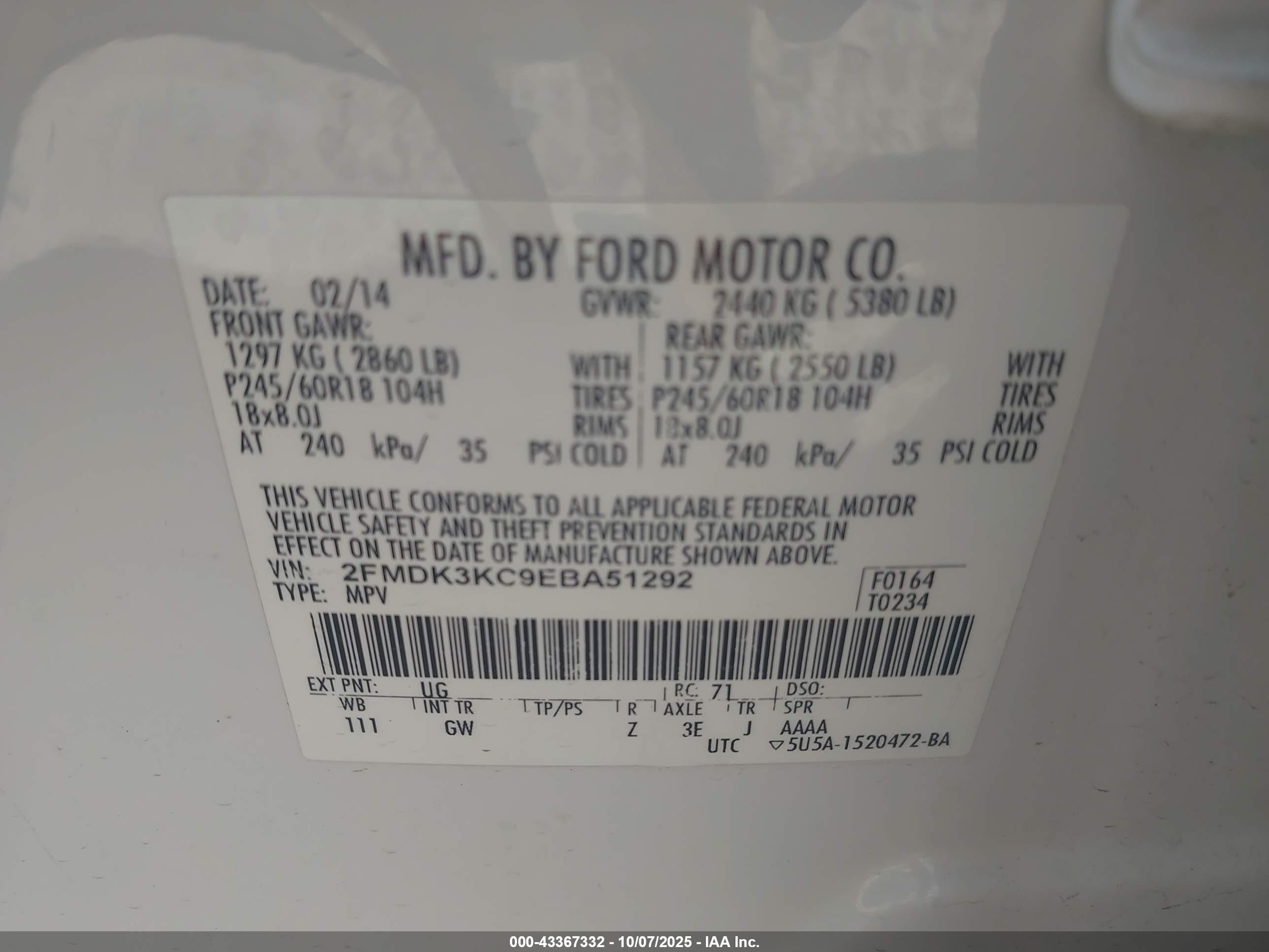 FORD EDGE image 9