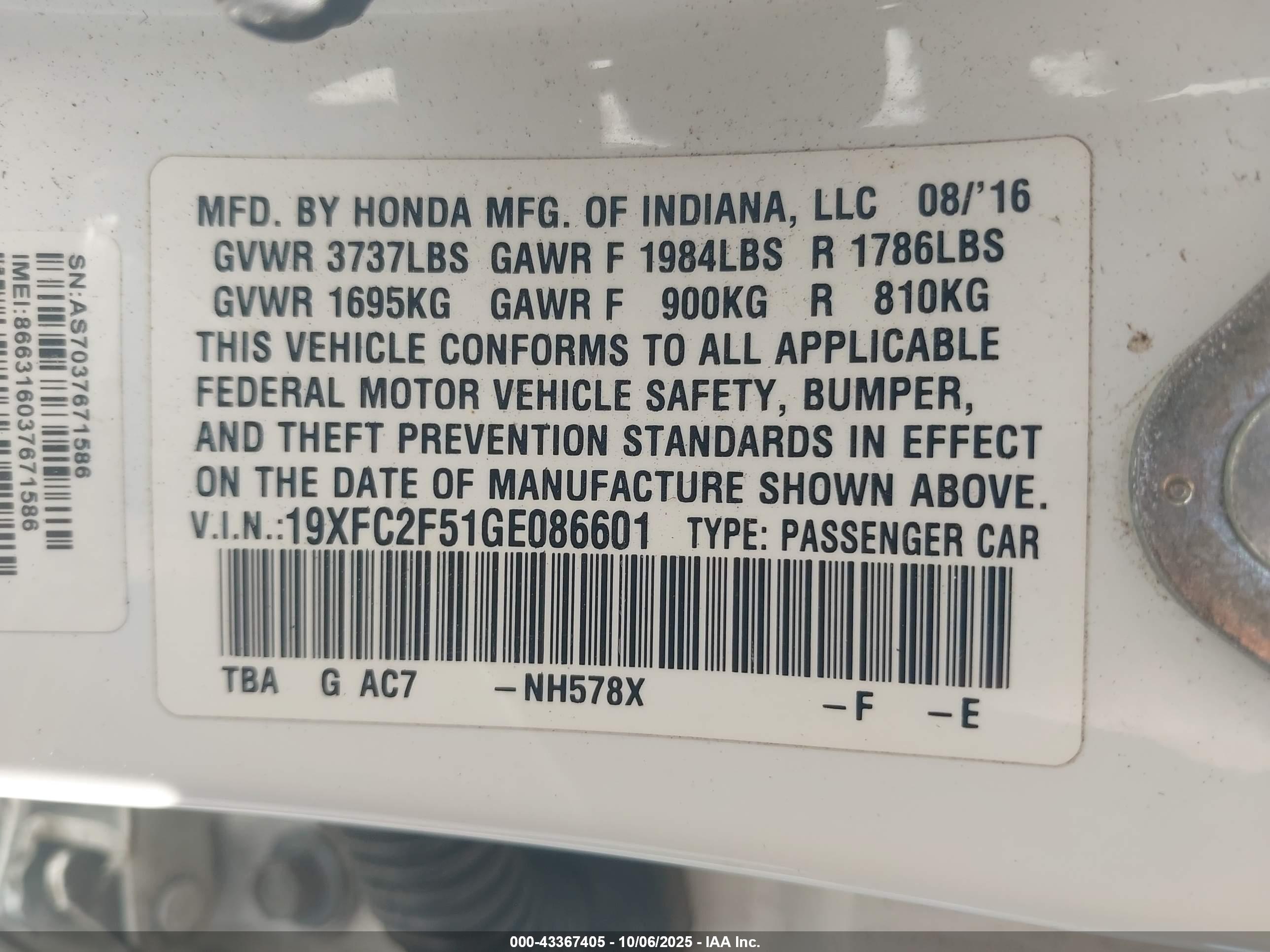 HONDA CIVIC image 9