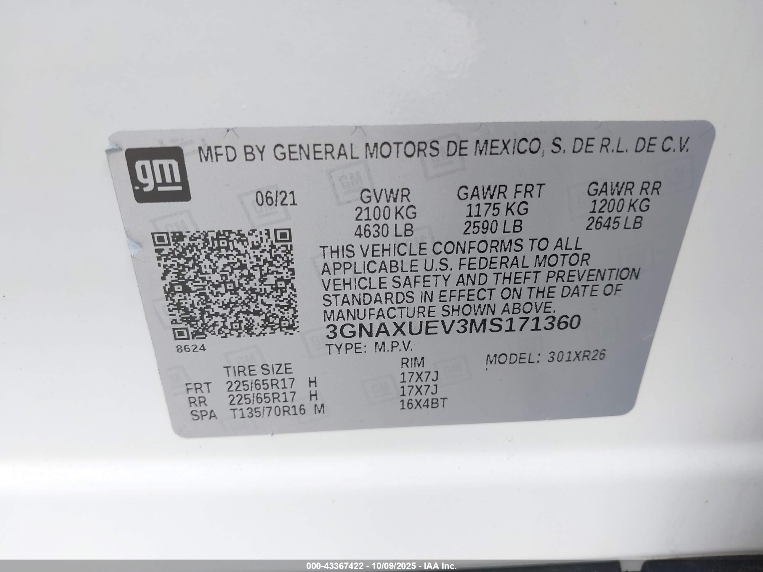 CHEVROLET EQUINOX image 9