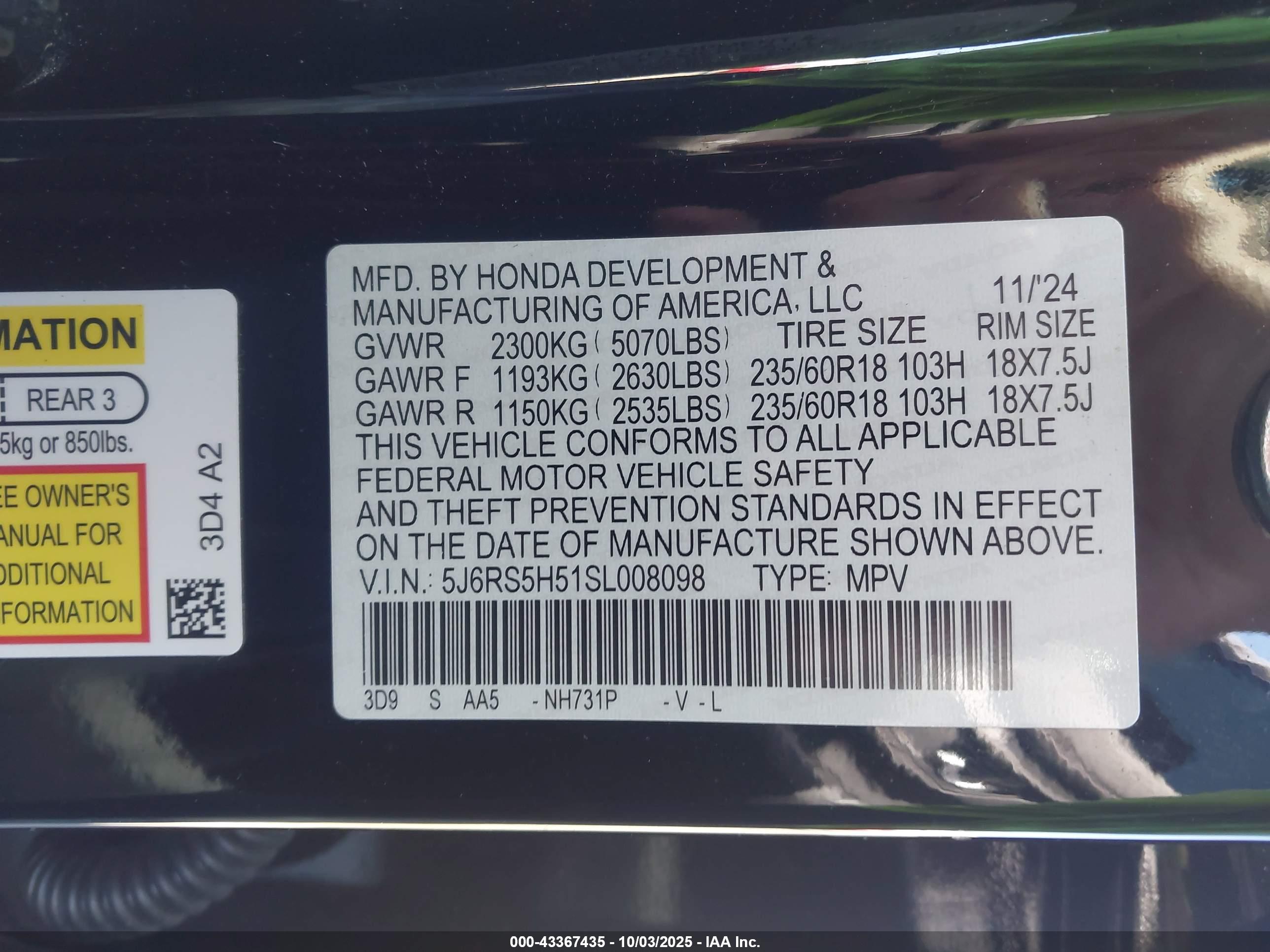 HONDA CR-V image 9