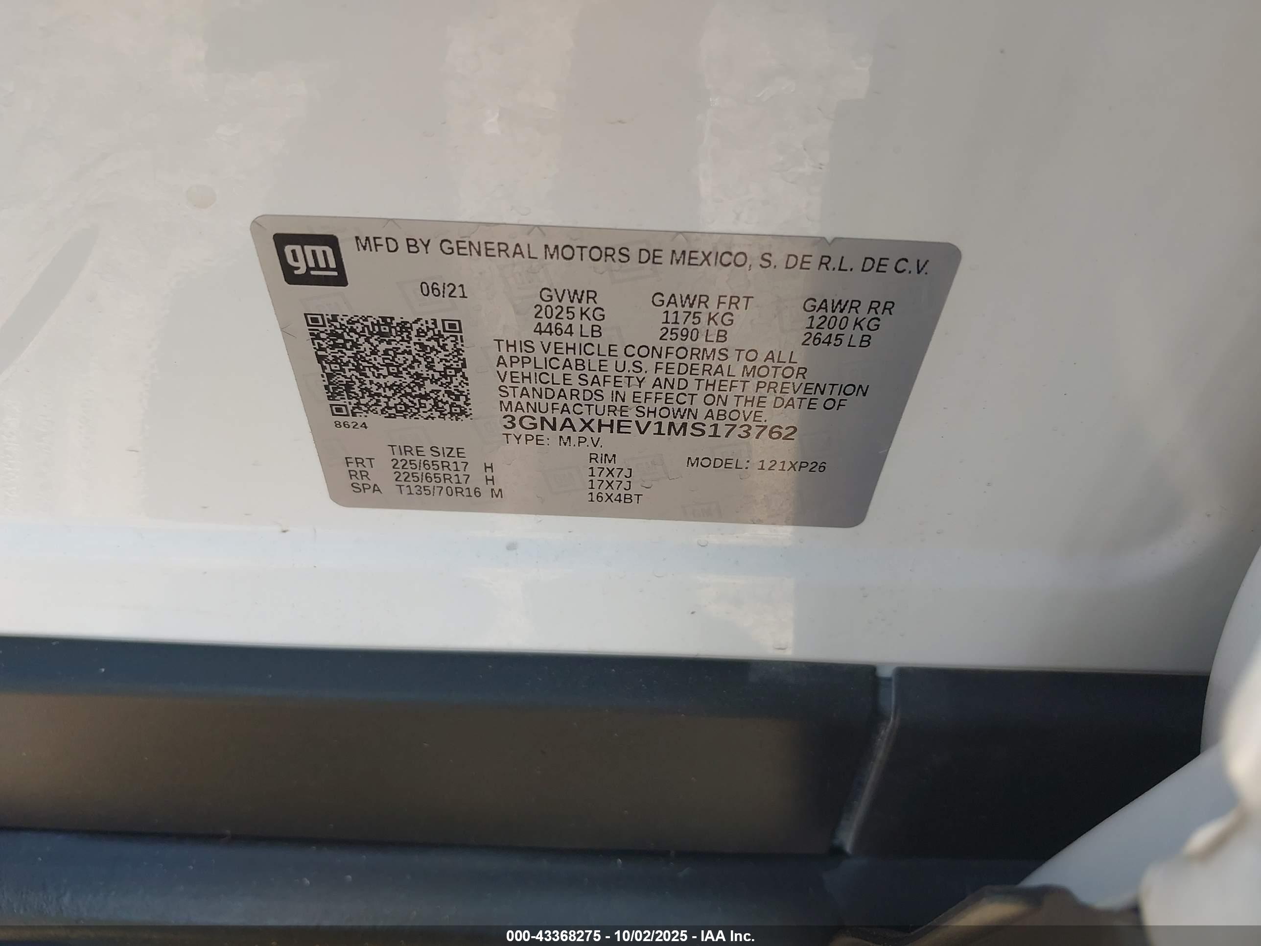 CHEVROLET EQUINOX image 9