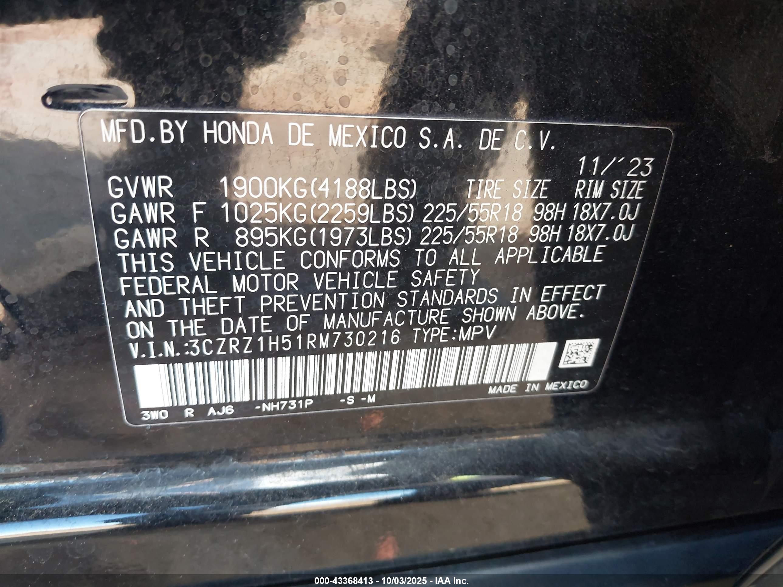 HONDA HR-V image 9
