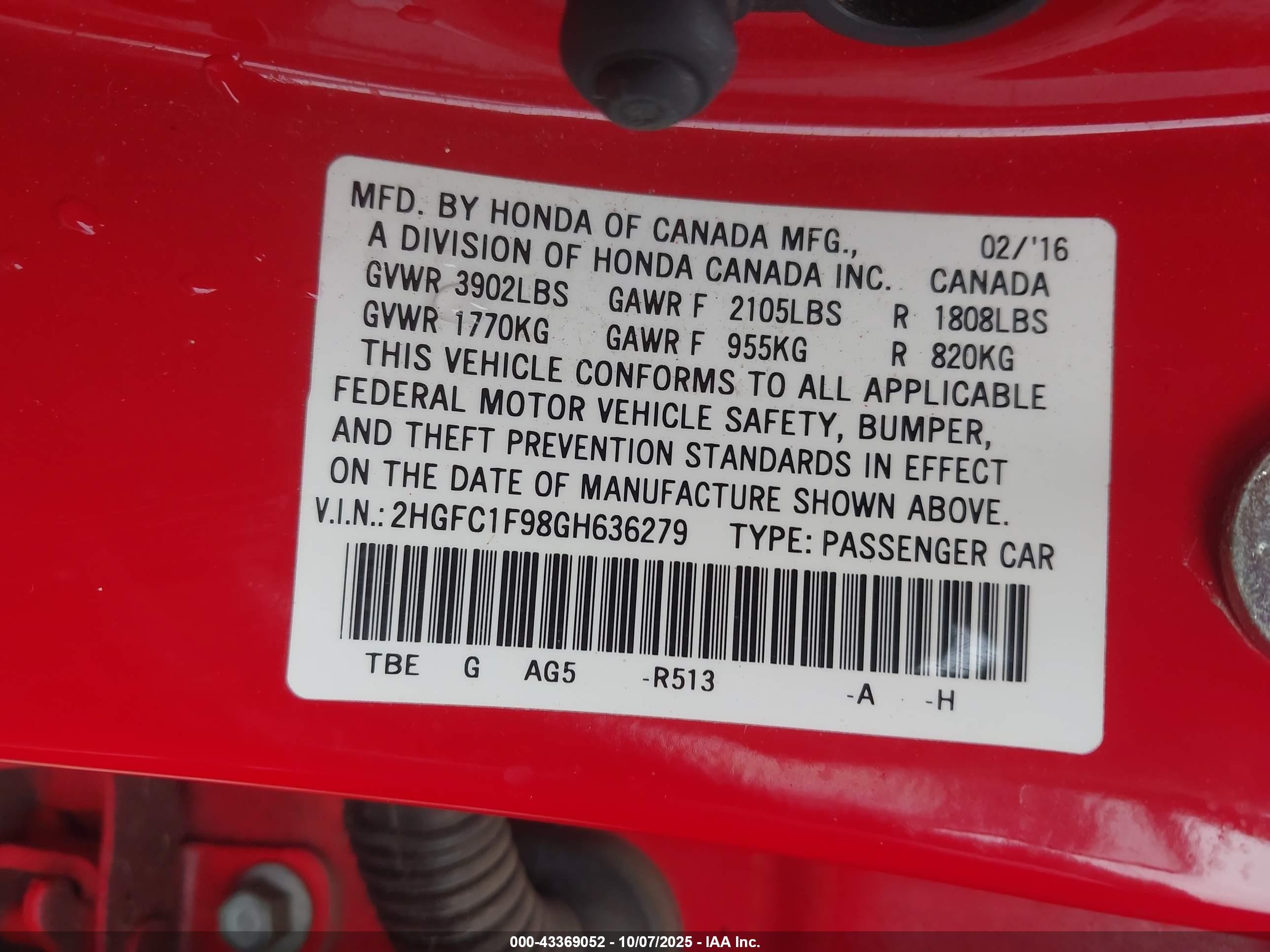 HONDA CIVIC image 9