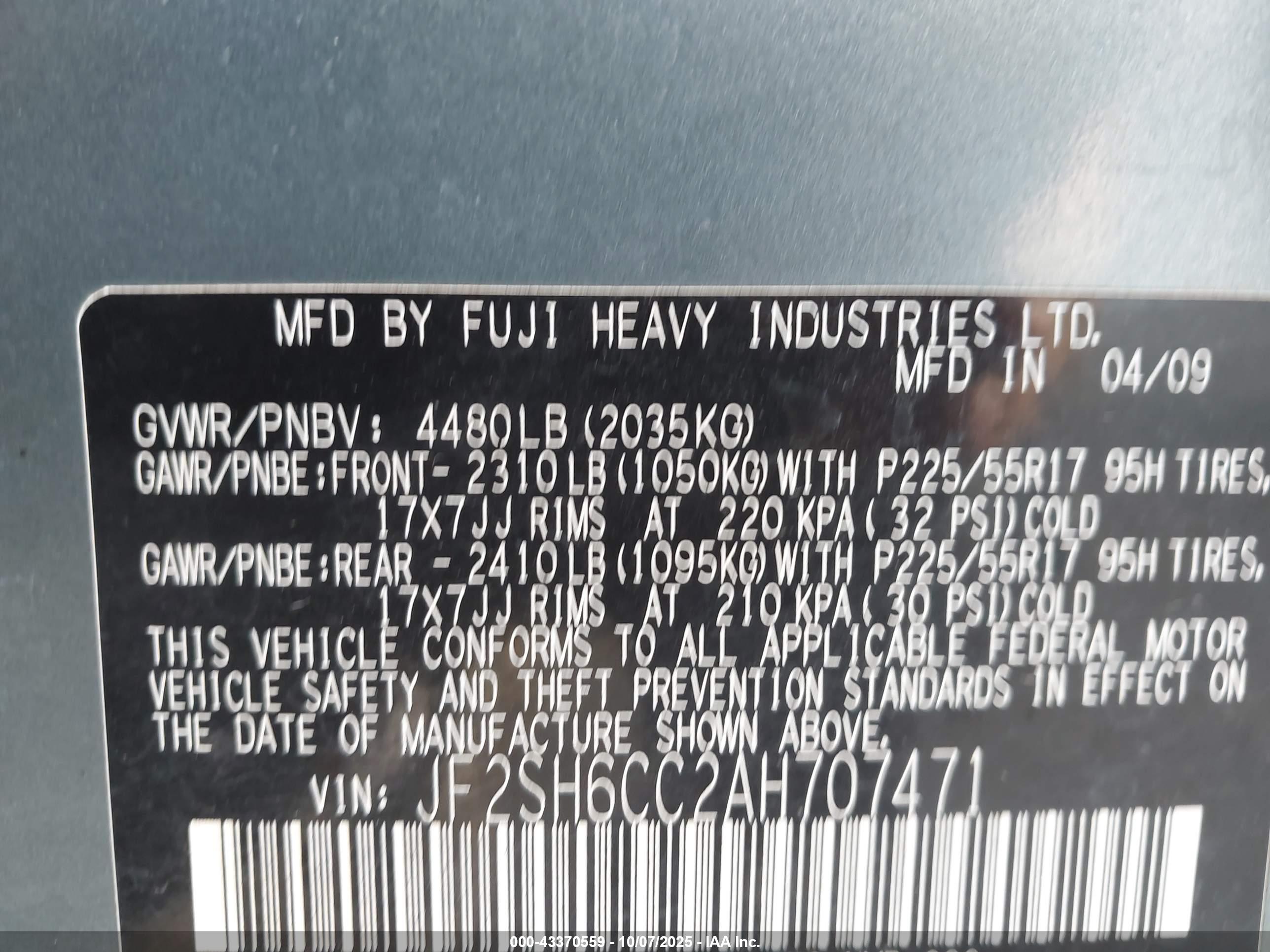 SUBARU FORESTER image 9