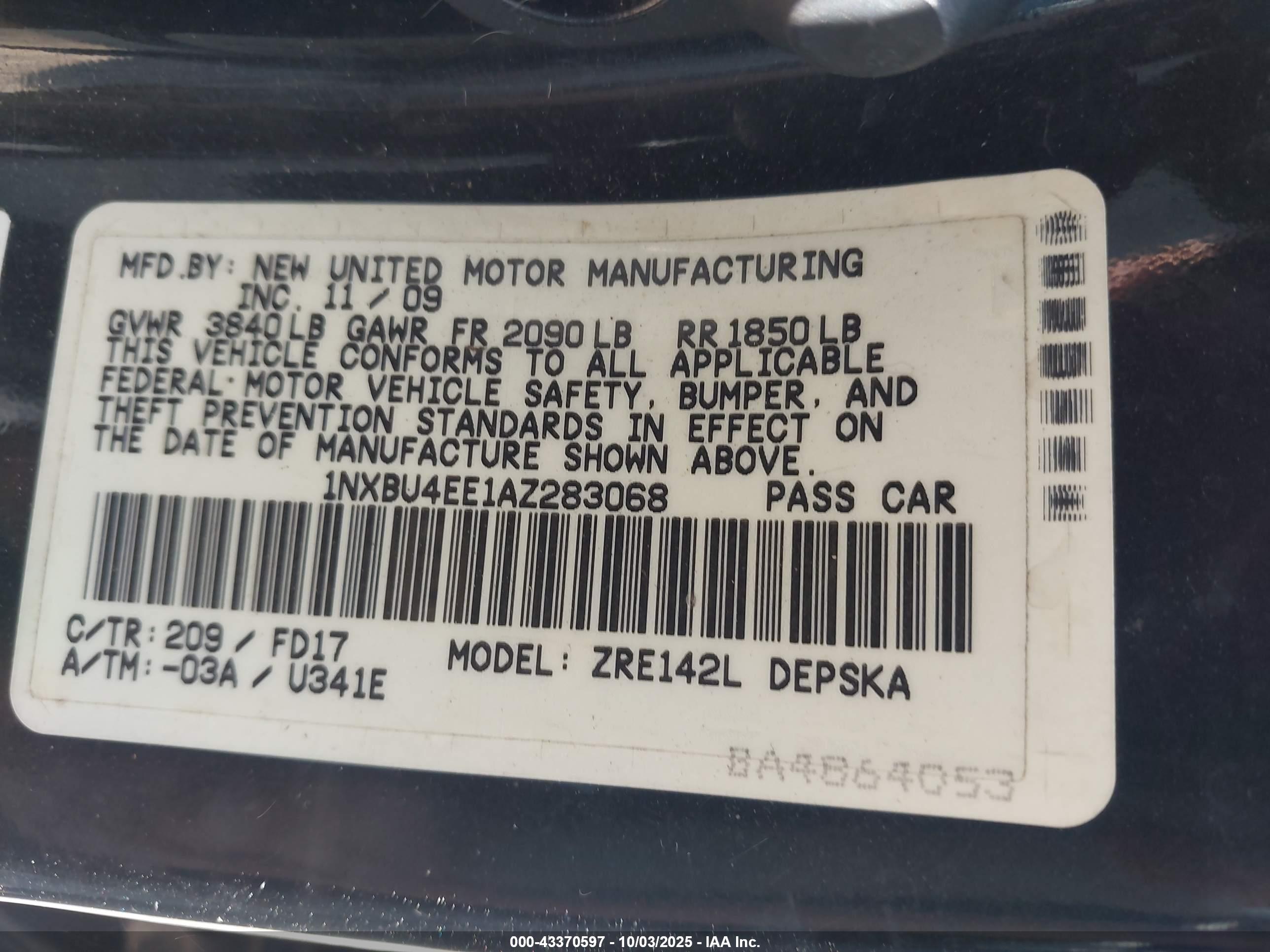TOYOTA COROLLA image 9