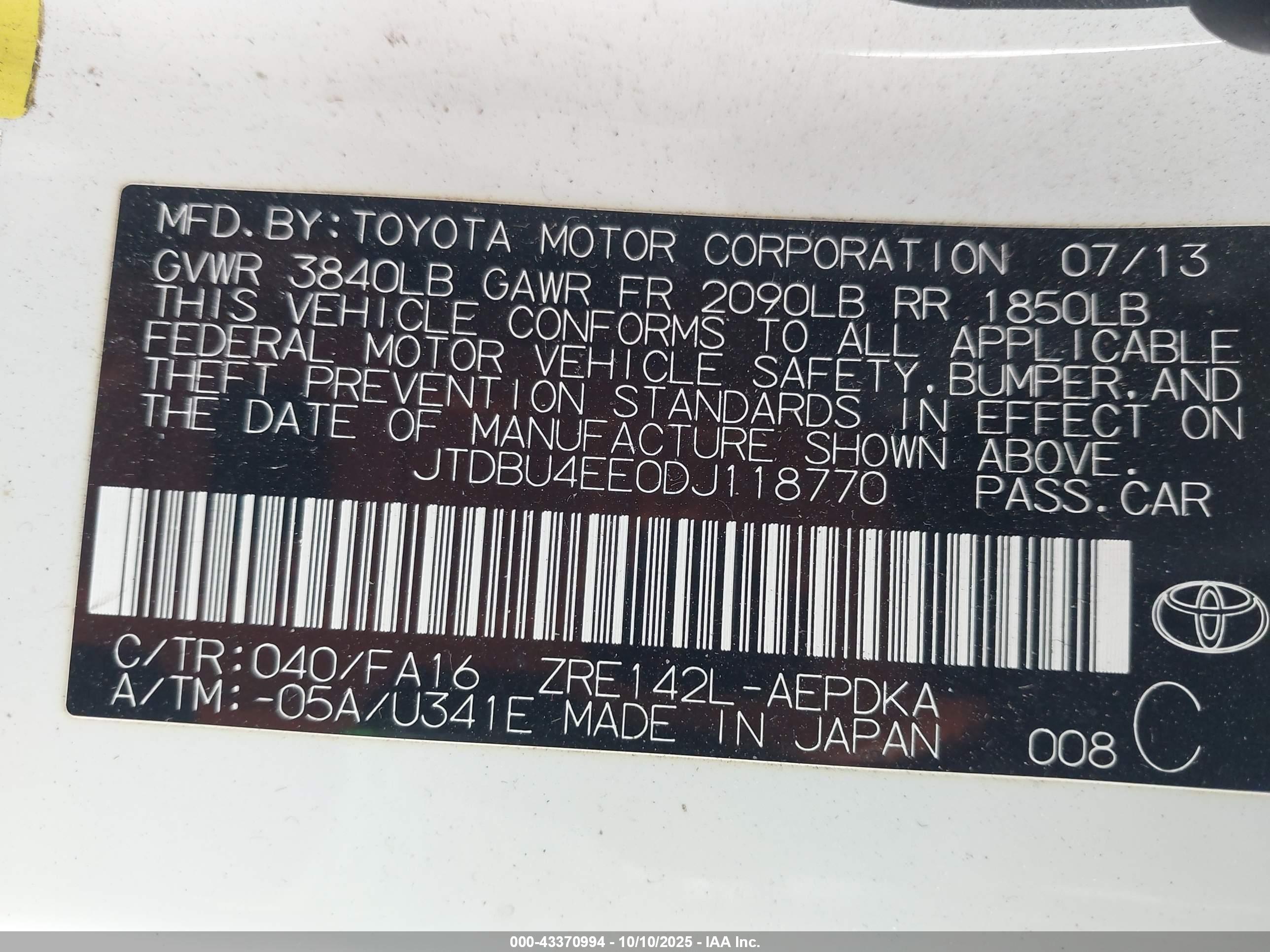 TOYOTA COROLLA image 9