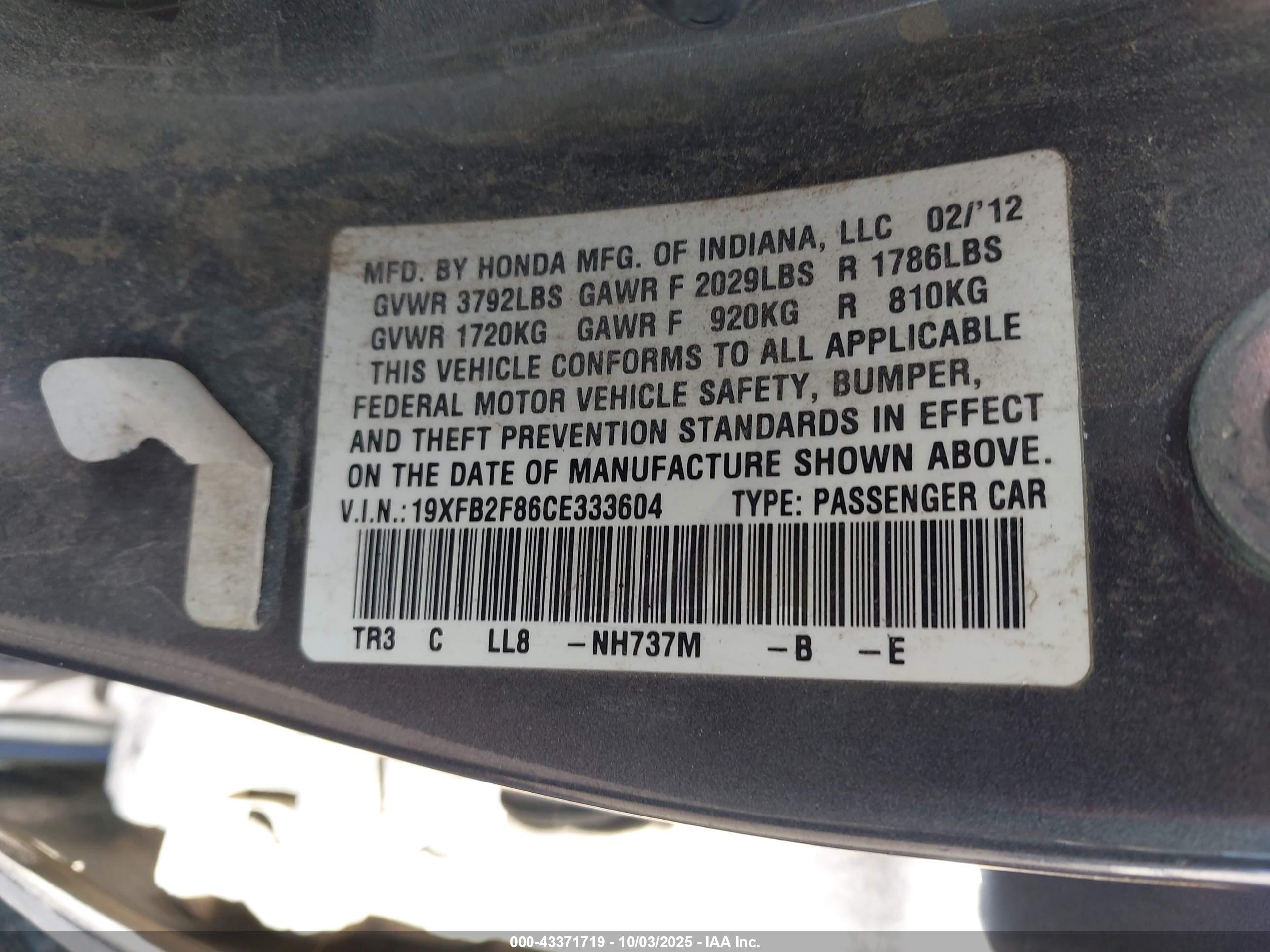 HONDA CIVIC image 9