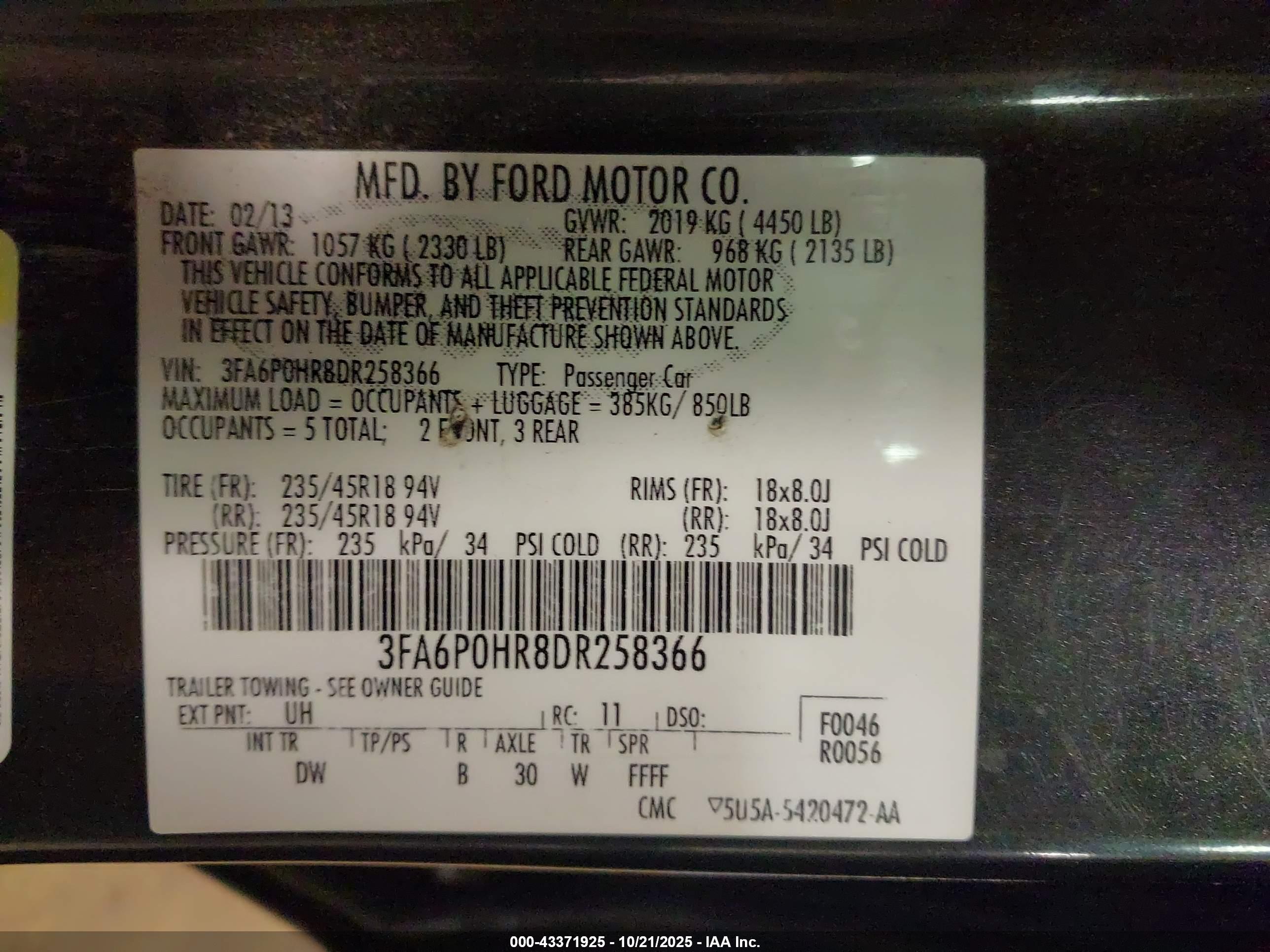 FORD FUSION image 9