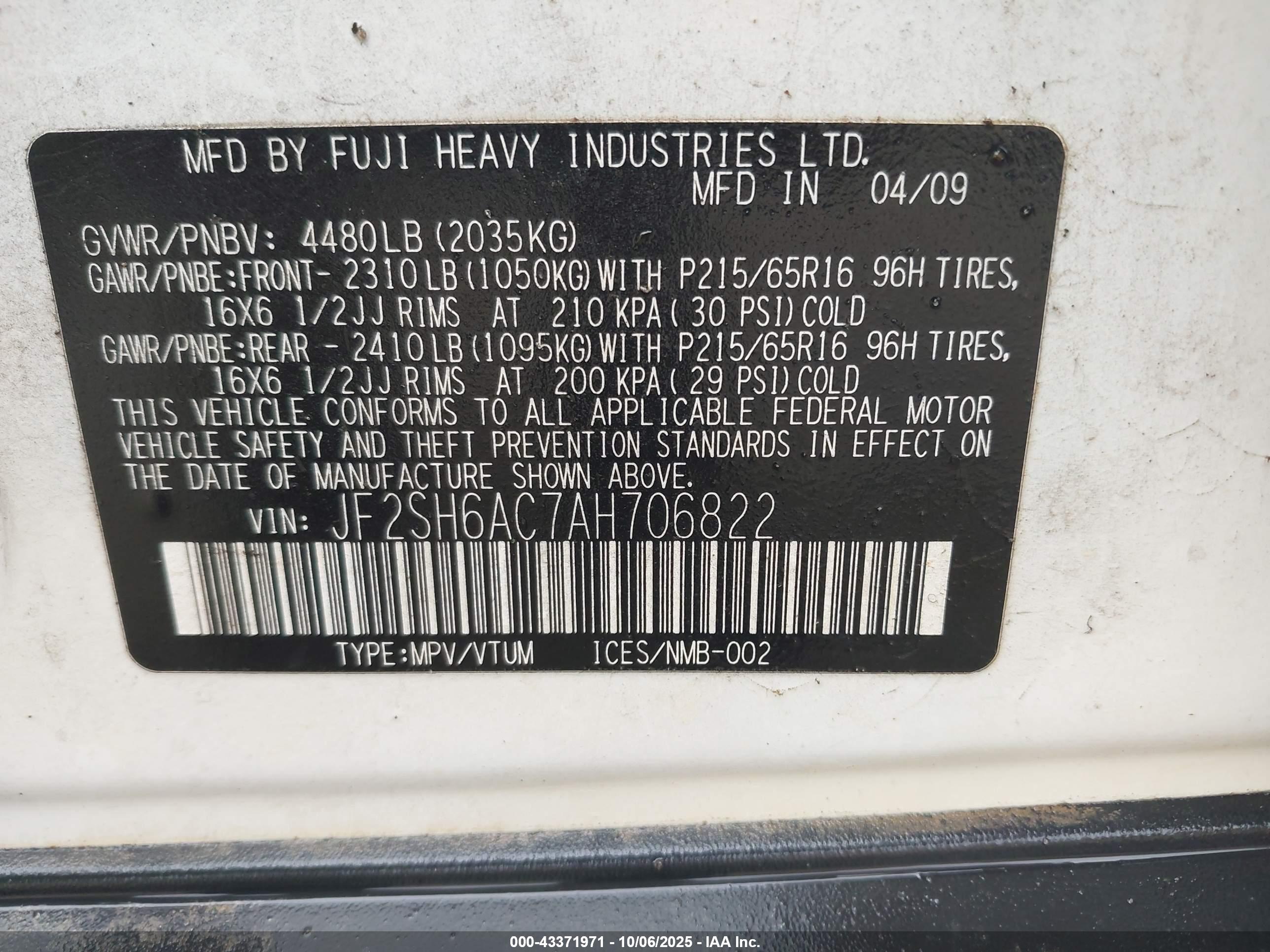 SUBARU FORESTER image 9