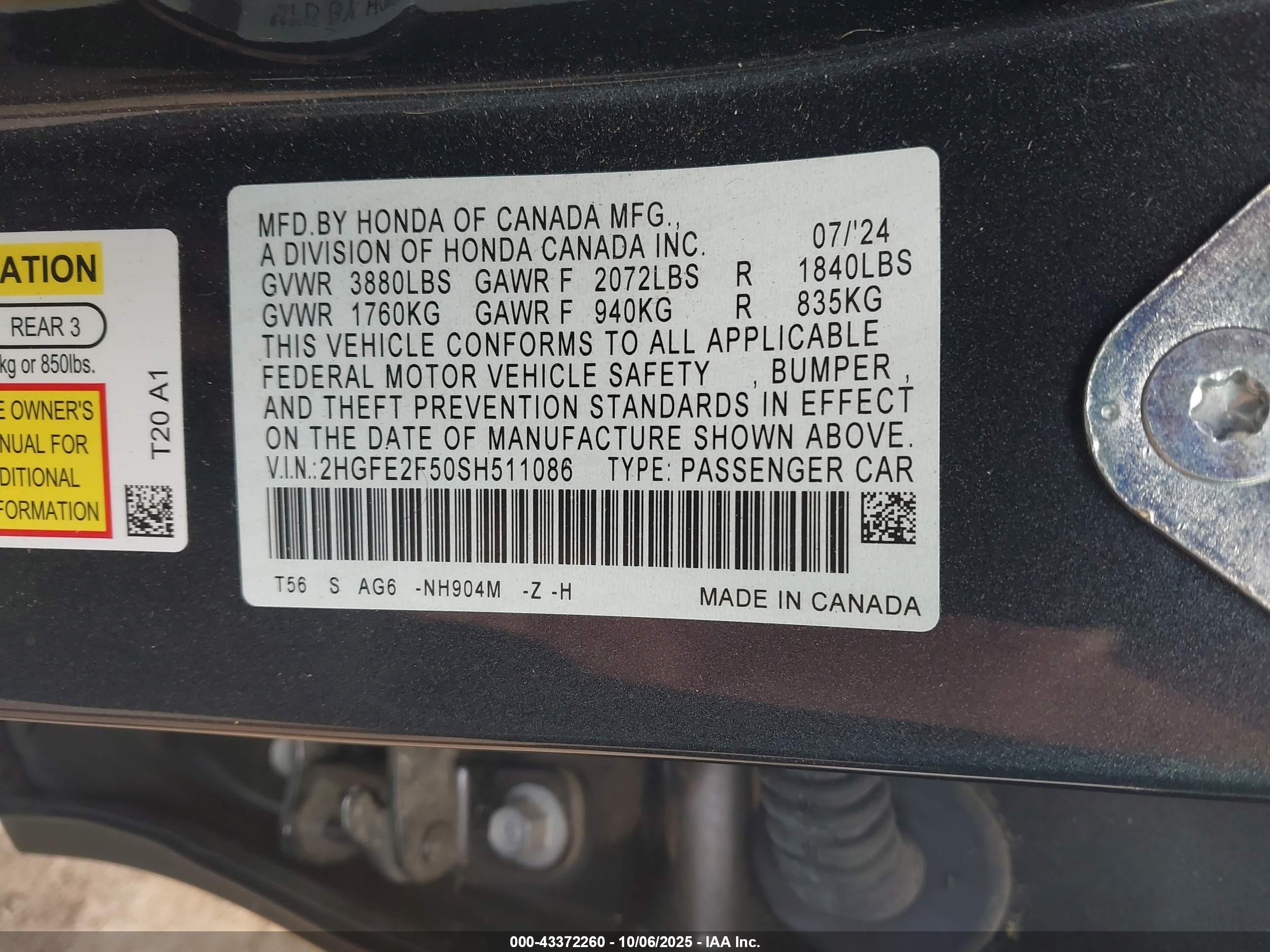 HONDA CIVIC image 9