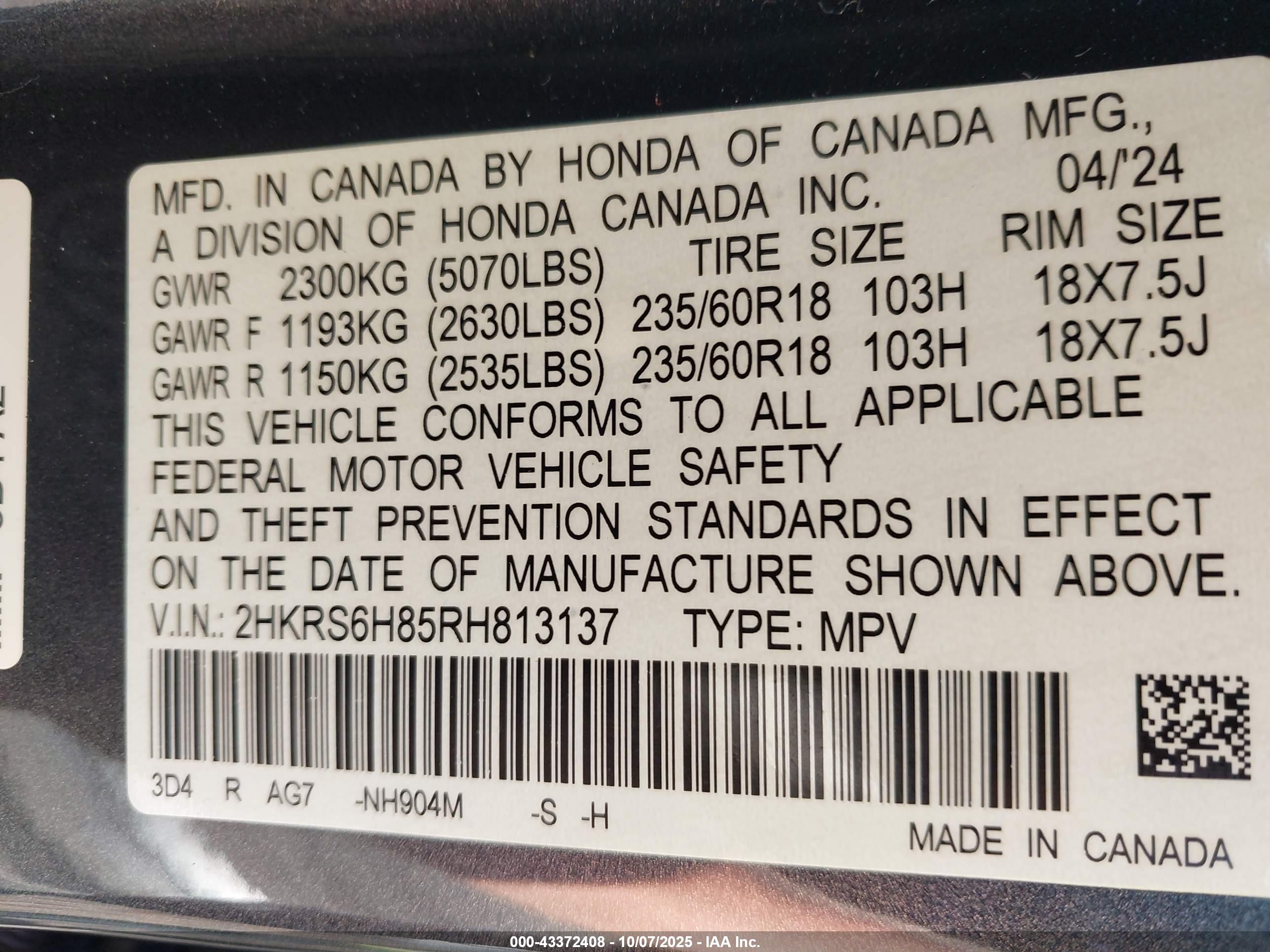 HONDA CR-V image 9