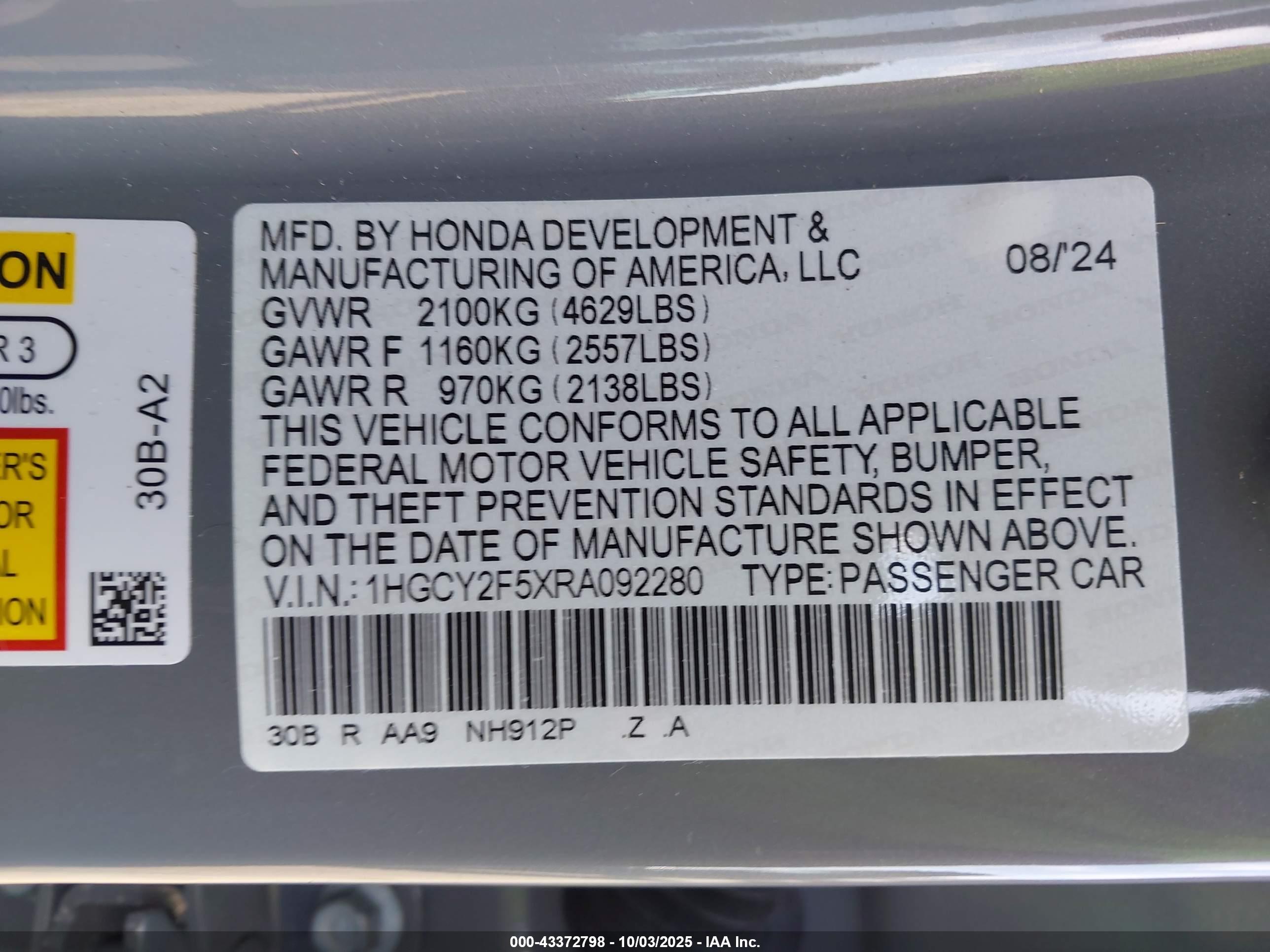 HONDA ACCORD image 9