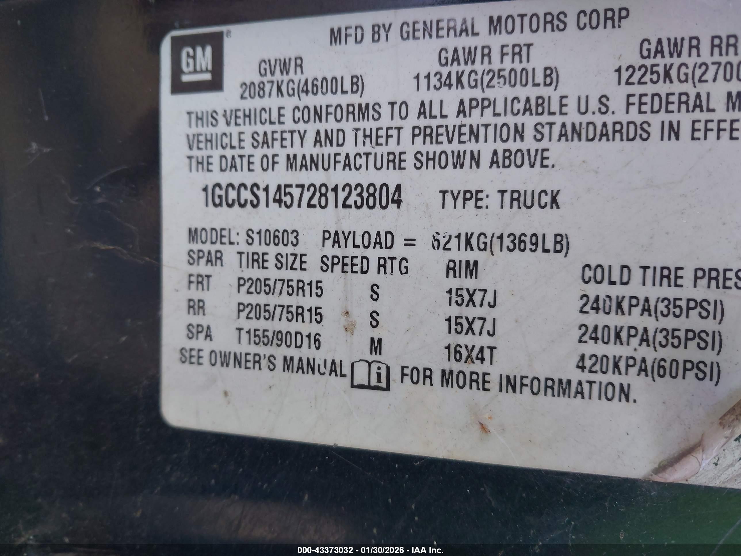 CHEVROLET S-10 image 9