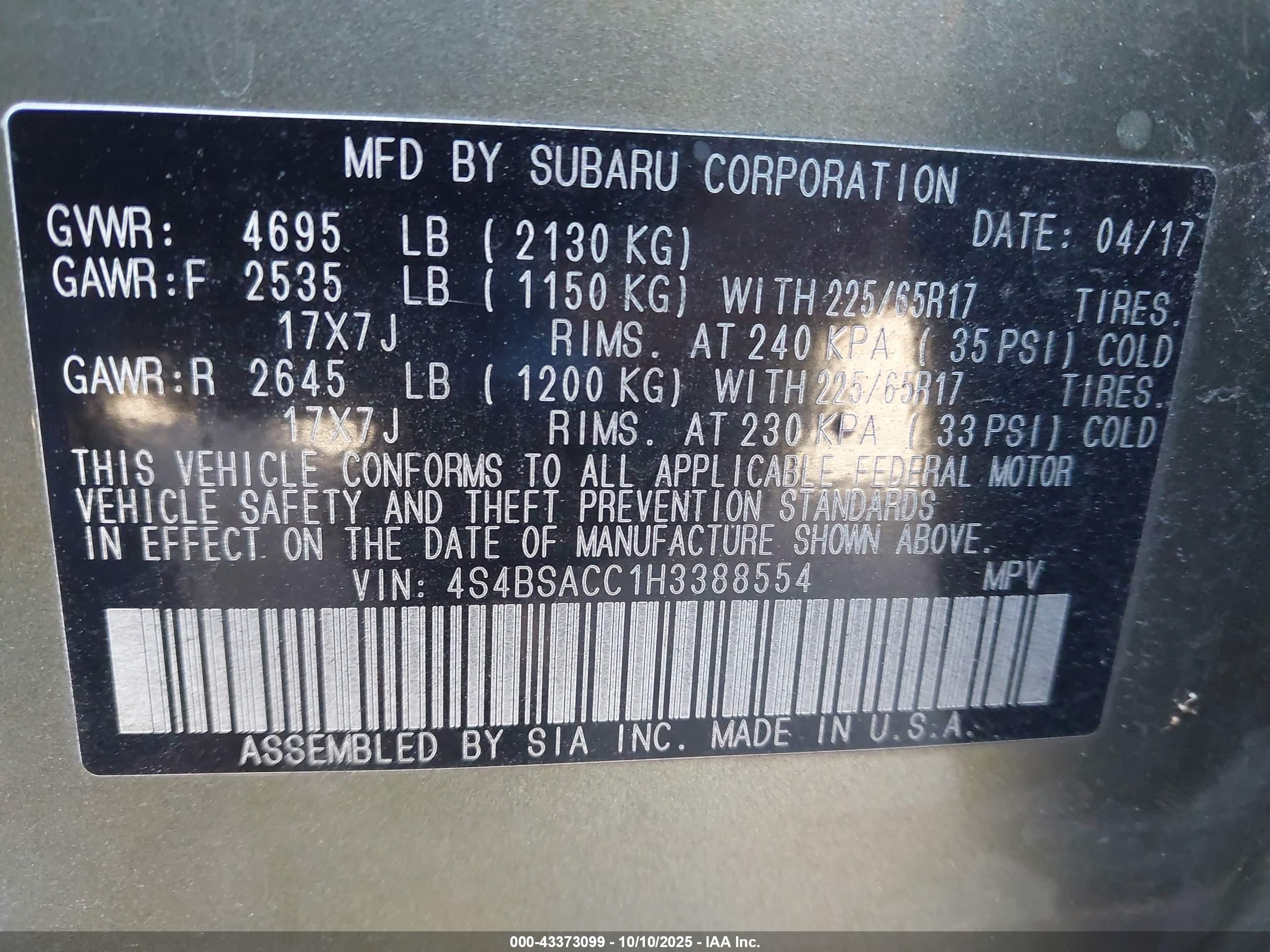 SUBARU OUTBACK image 9