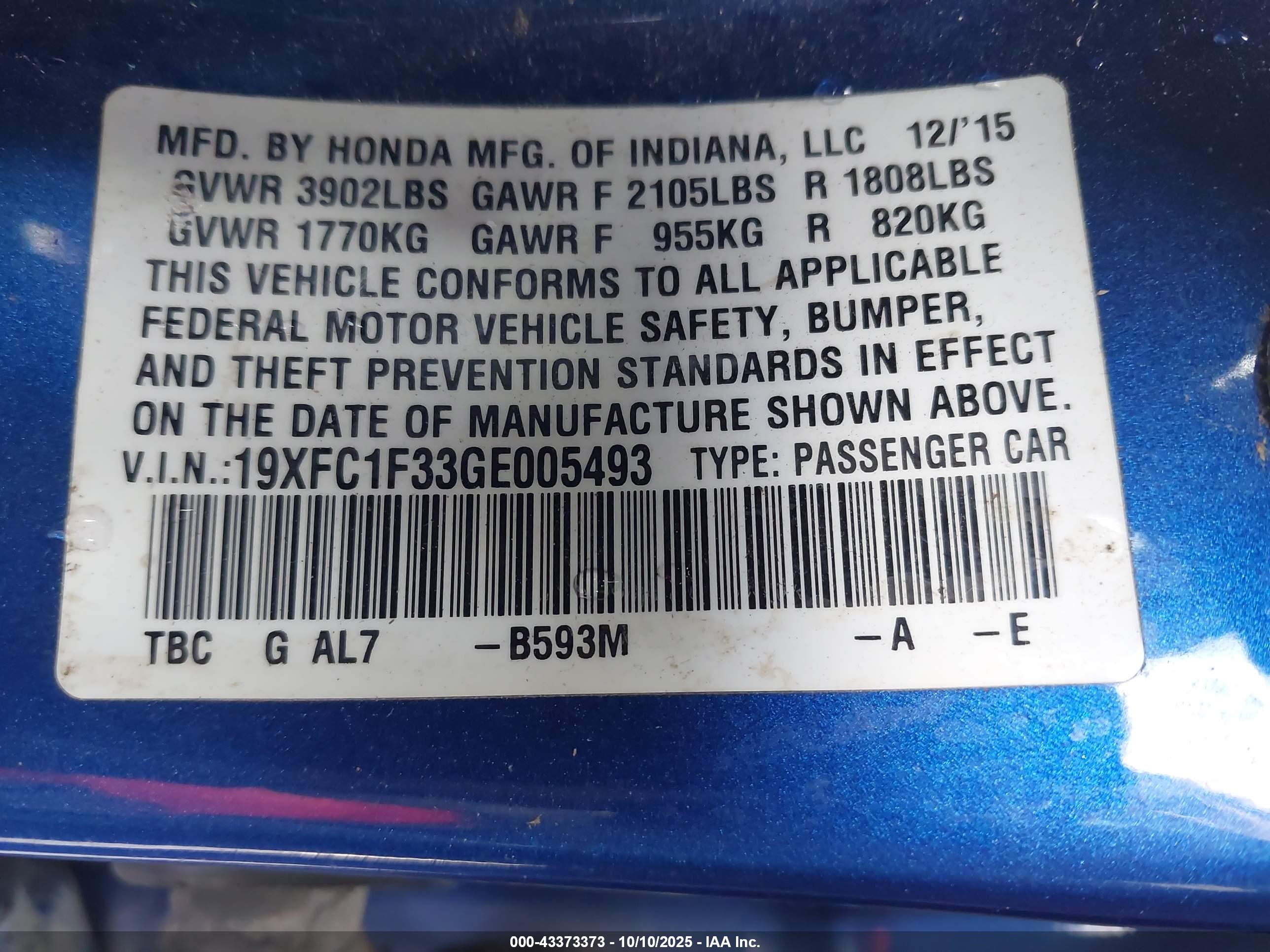 HONDA CIVIC image 9