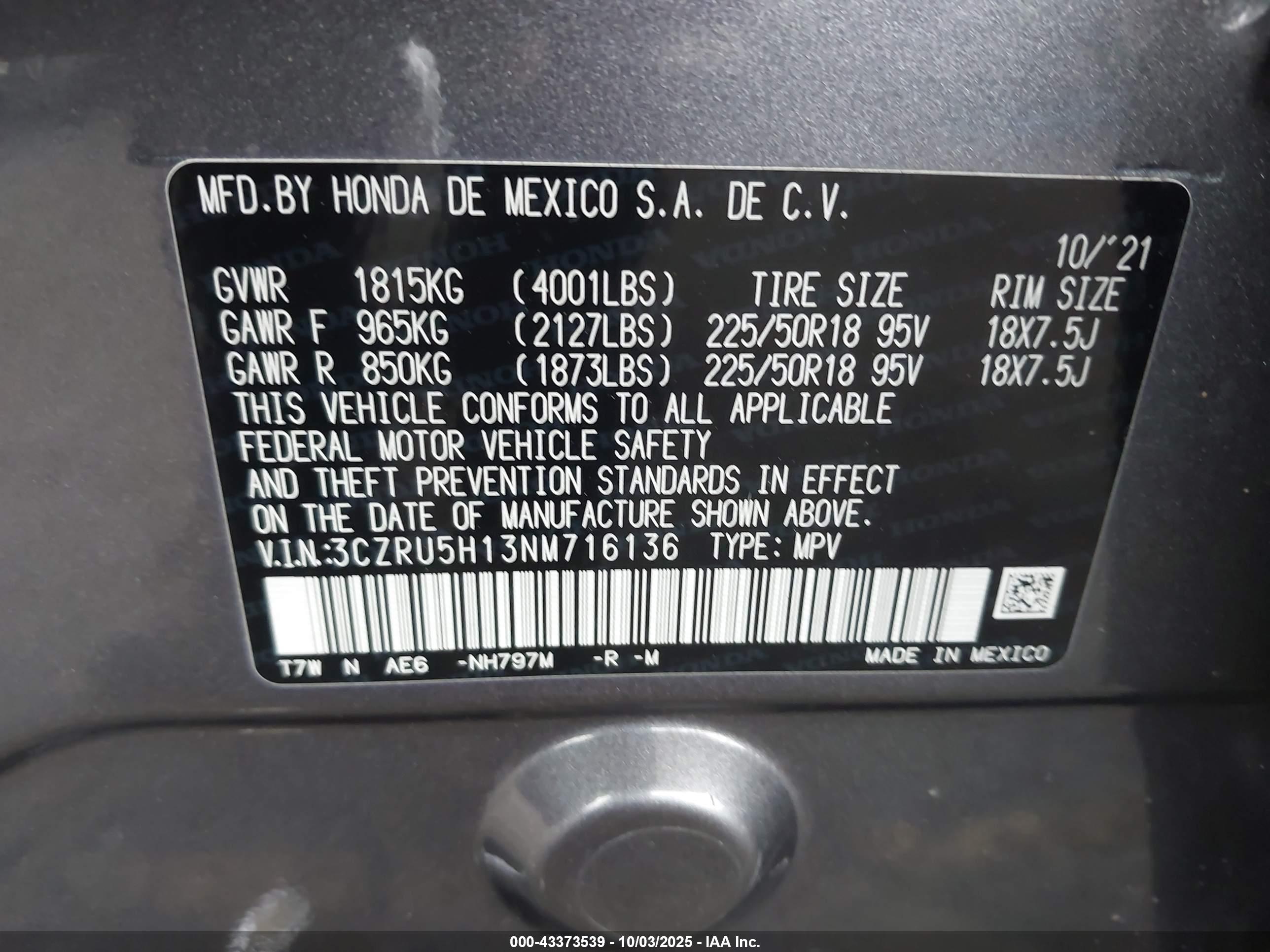 HONDA HR-V image 9