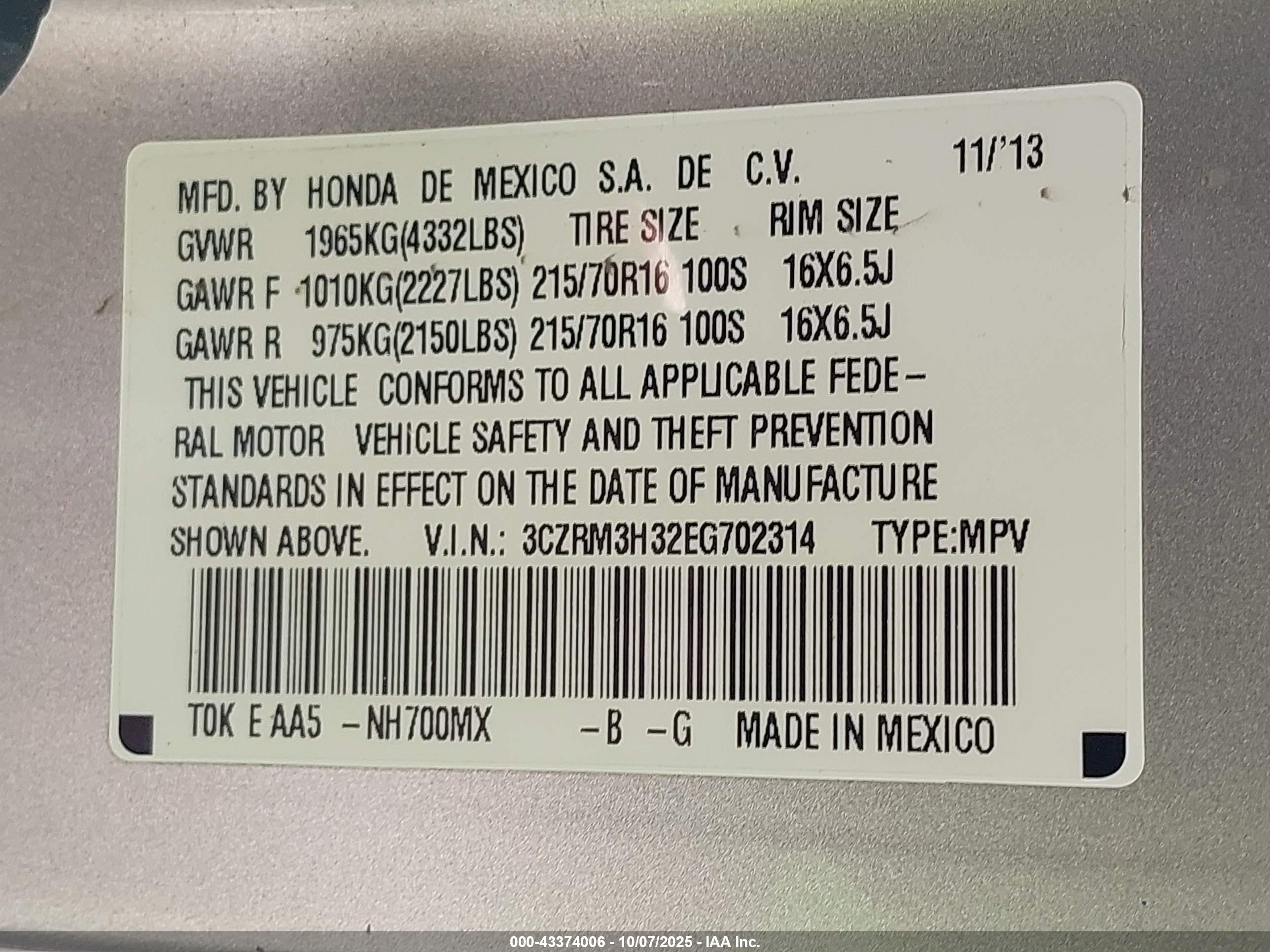 HONDA CR-V image 9