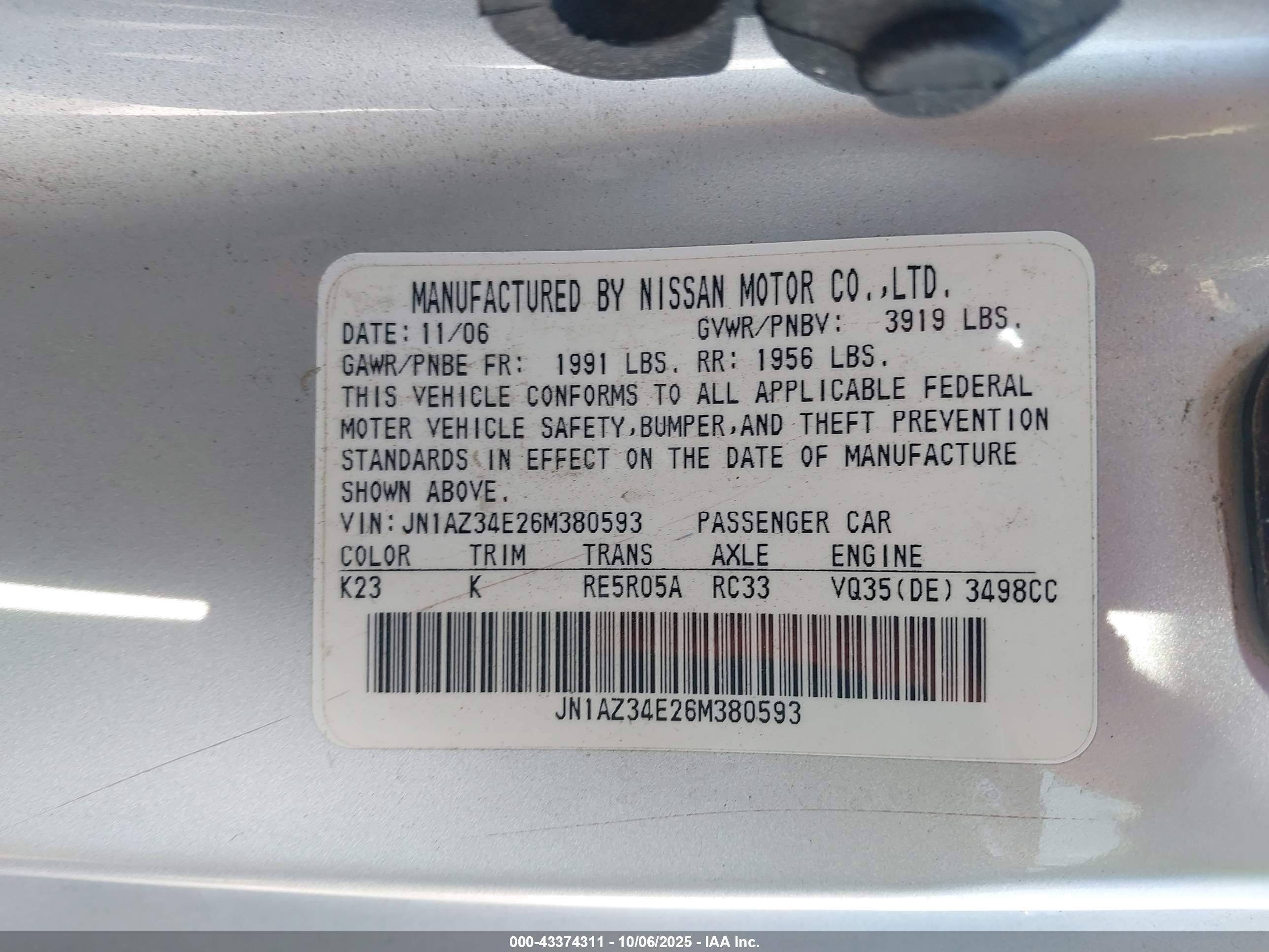 NISSAN 350Z image 9
