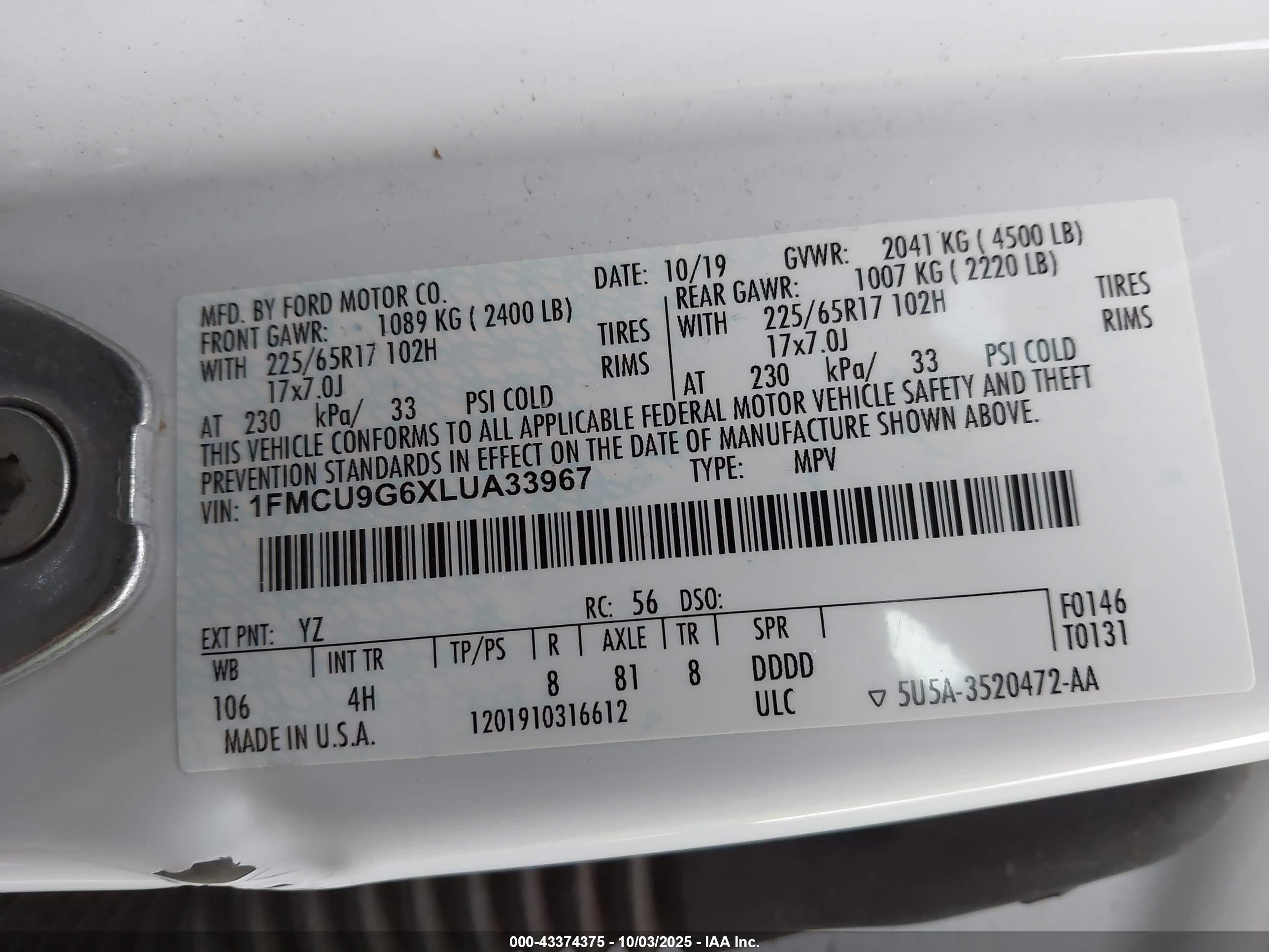 FORD ESCAPE image 9