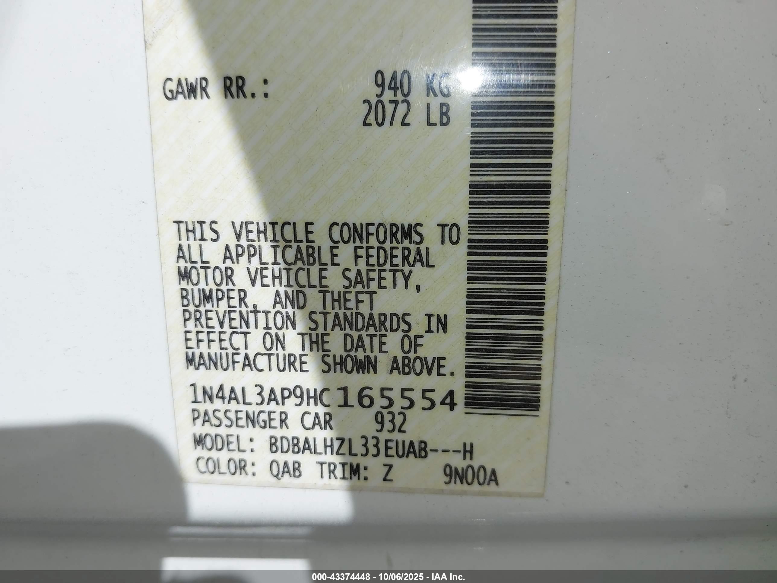 NISSAN ALTIMA image 9