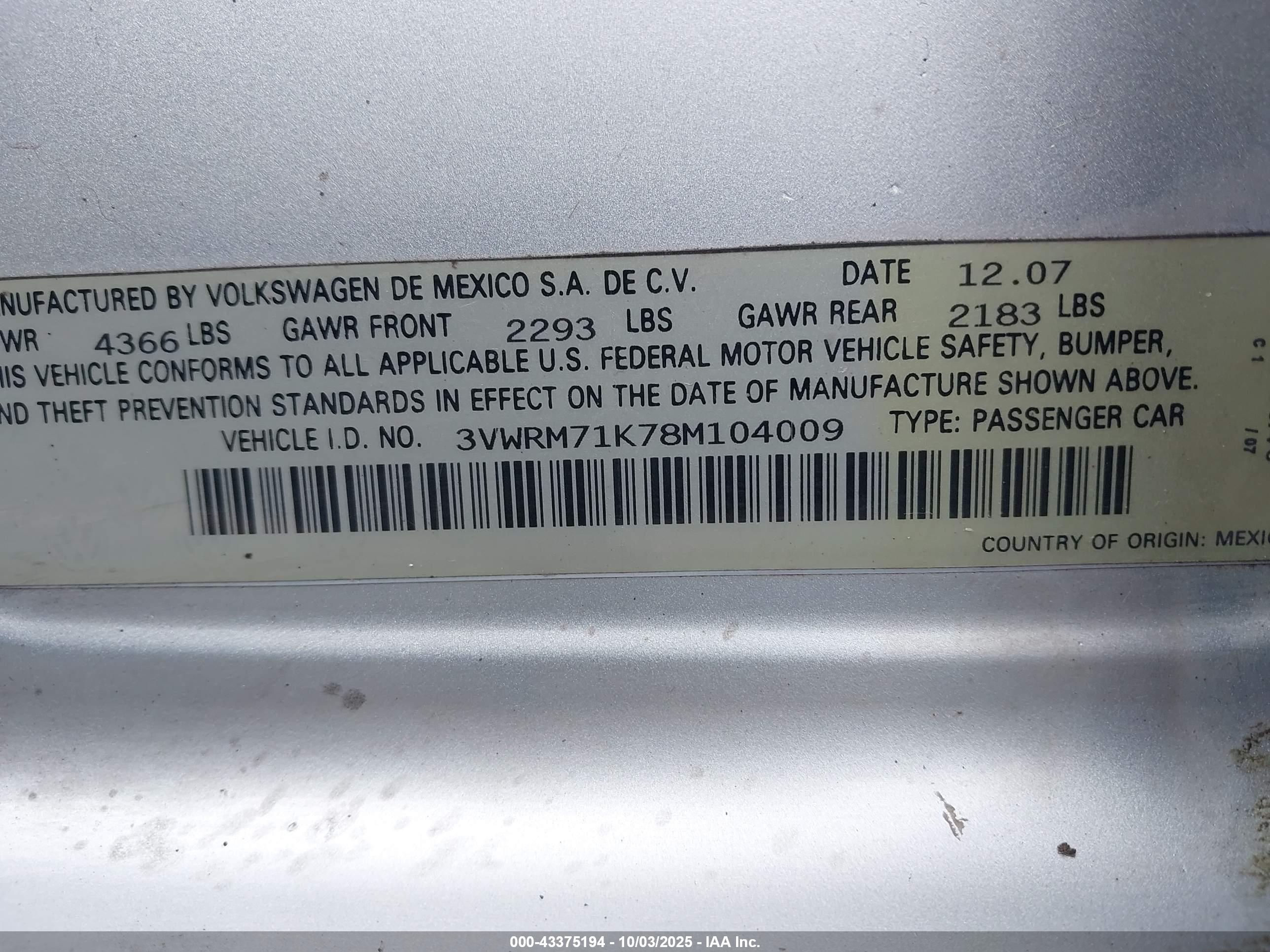 VOLKSWAGEN JETTA image 9