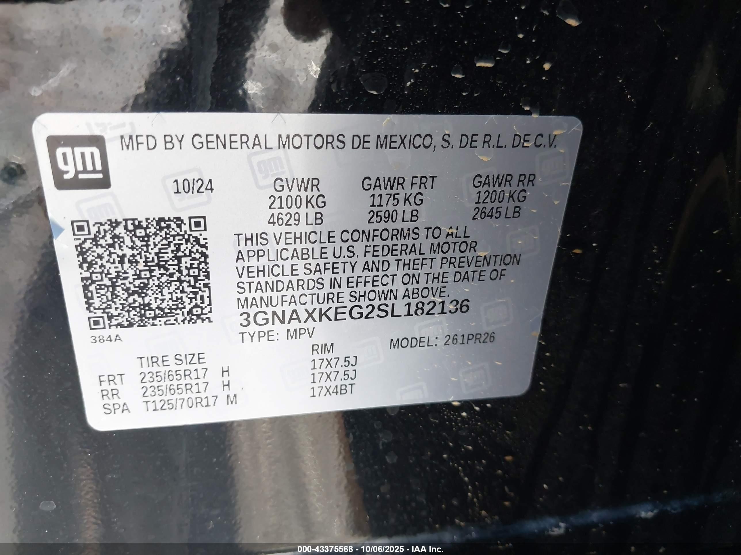 CHEVROLET EQUINOX image 9