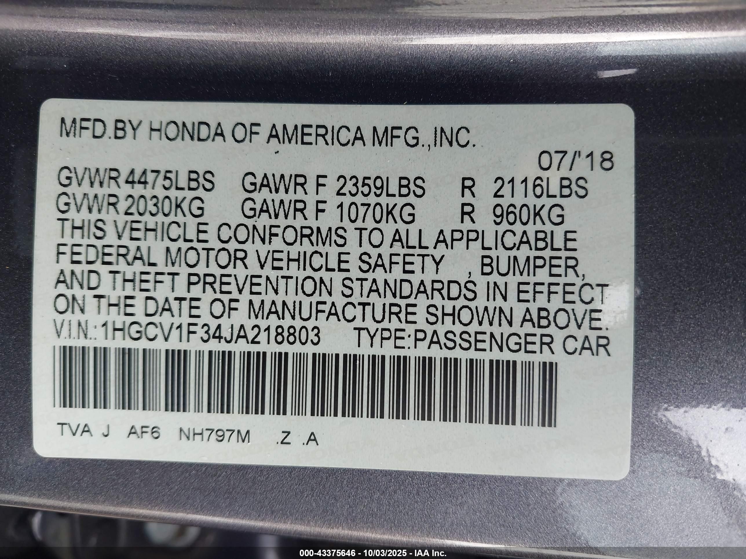 HONDA ACCORD image 9