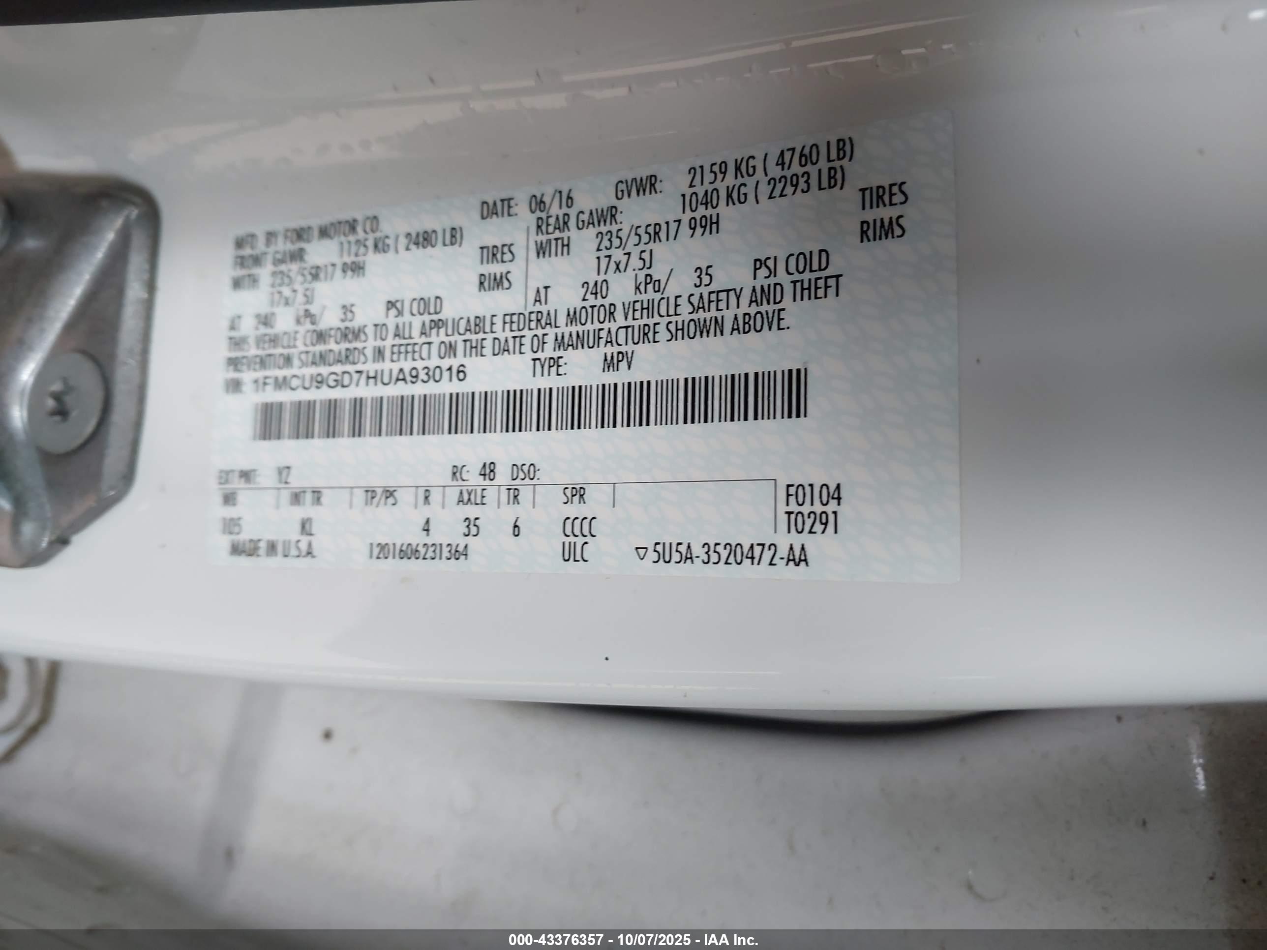 FORD ESCAPE image 9