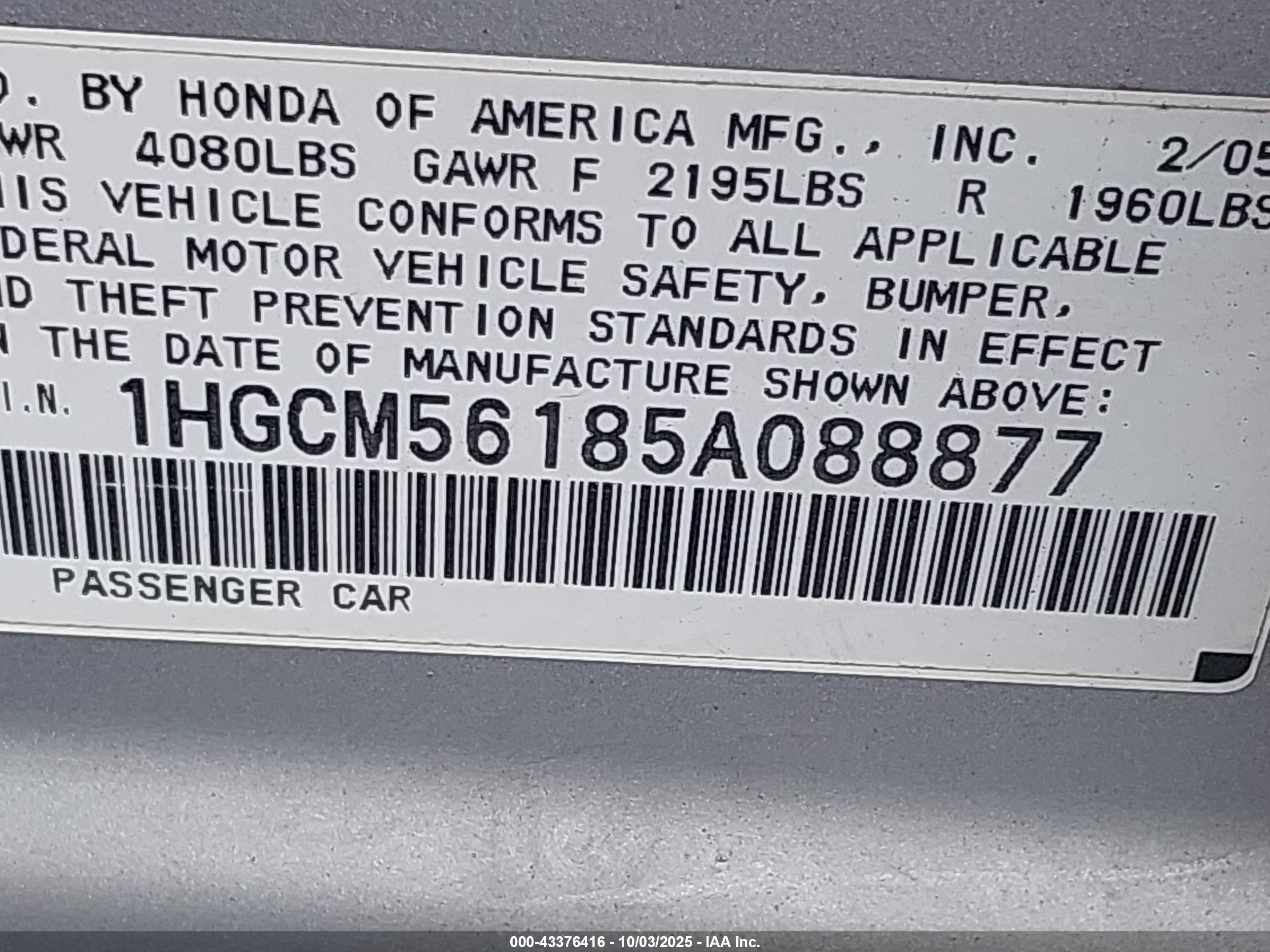 HONDA ACCORD image 9