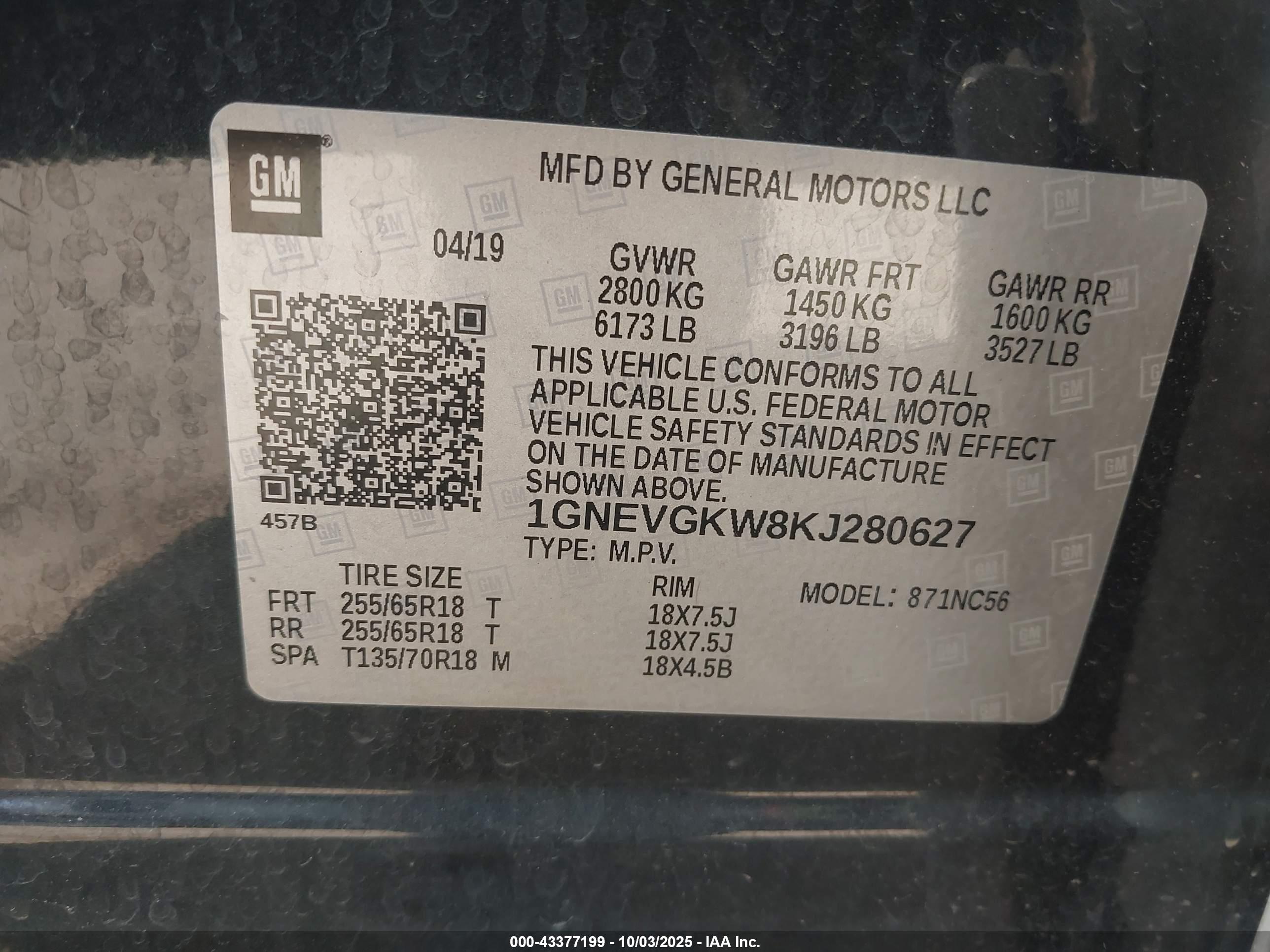 CHEVROLET TRAVERSE image 9