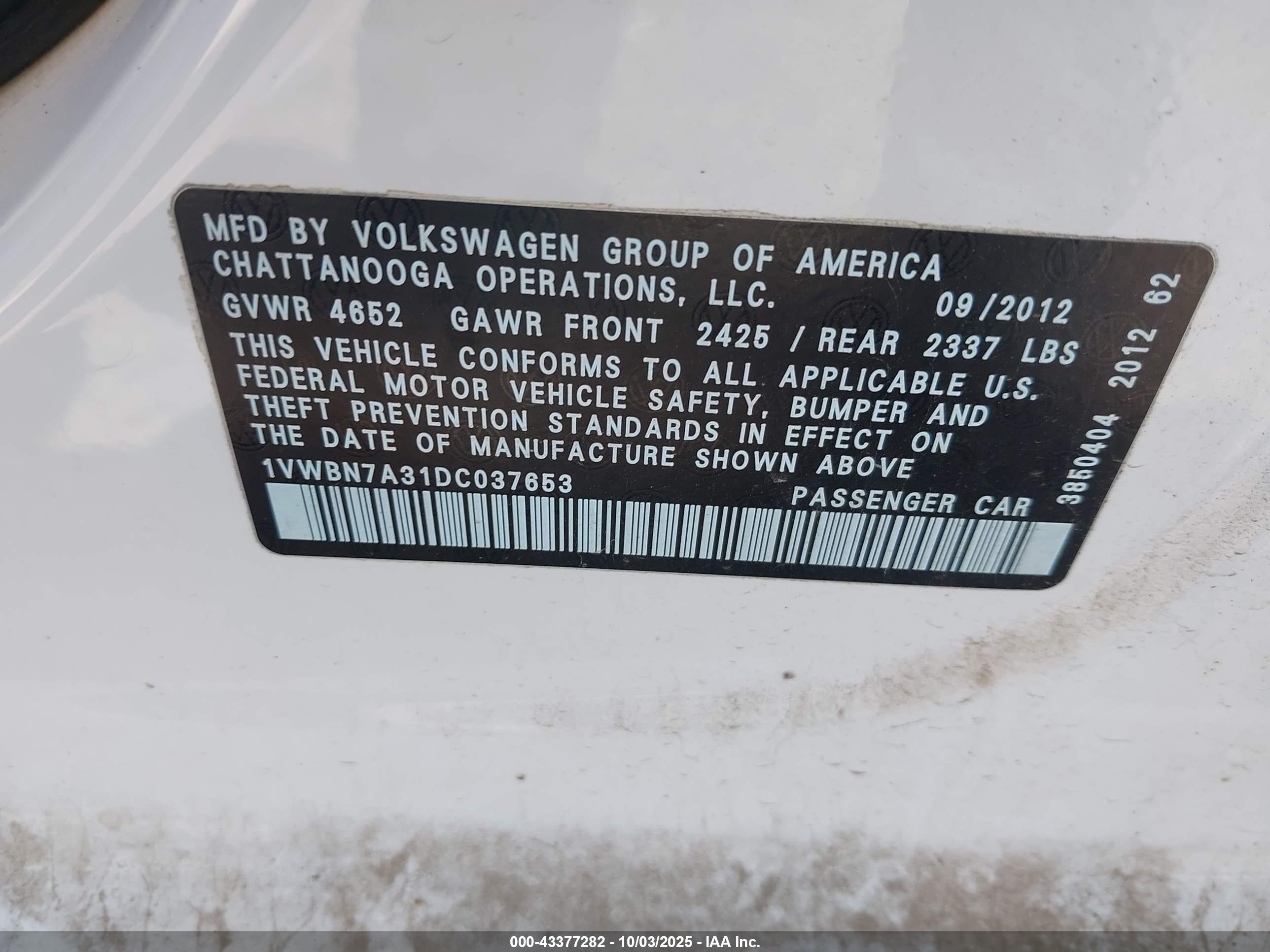 VOLKSWAGEN PASSAT image 9