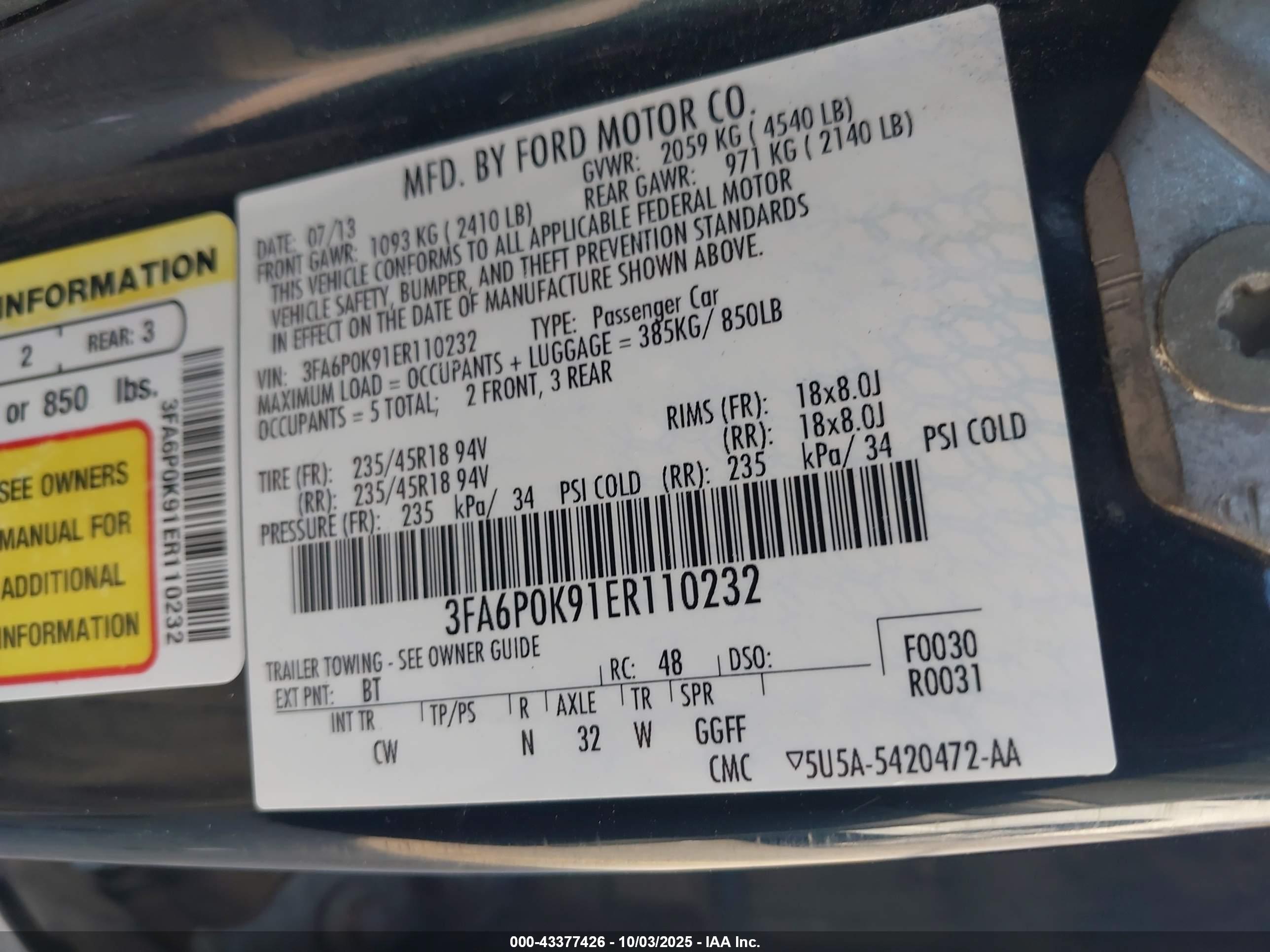 FORD FUSION image 9