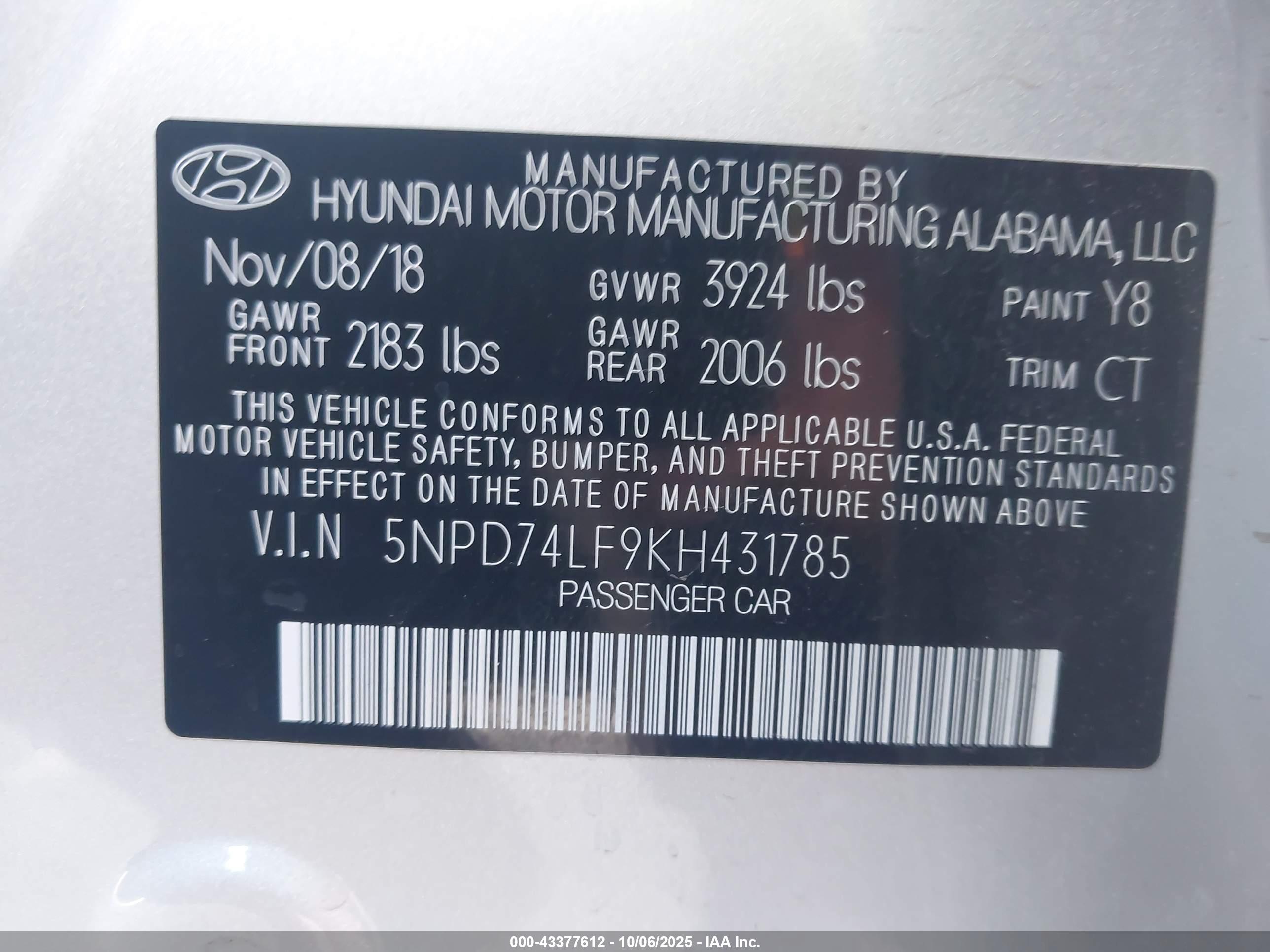 HYUNDAI ELANTRA image 9